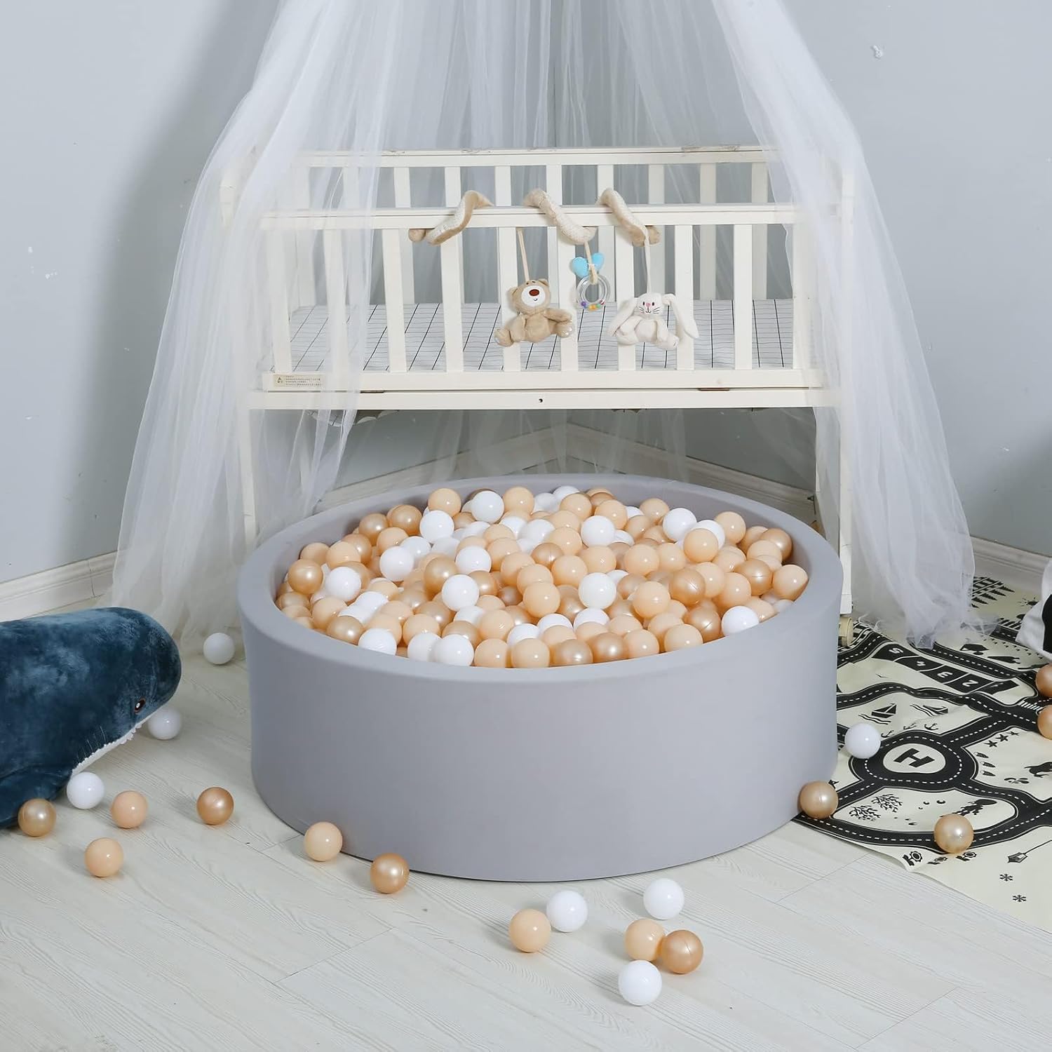 GOGOSO Ball Pit Balls 100 PCS for Toddles, Kids Plastic Balls for Ball Pit, Pool, Pink Party Accessories, Birthday Decoration