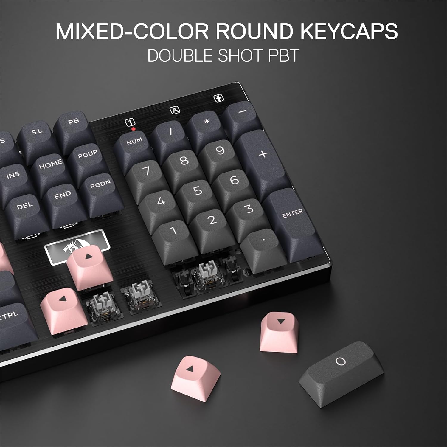 Redragon K556 Wired RGB Mechanical Gaming Keyboard, 104-Key Aluminum Board | Rock-Solid Metal Build, 20 Backlits Immersive ESports Vibe, Hot-swap Comfortable Tactile Brown Switch for Long-Time Typing