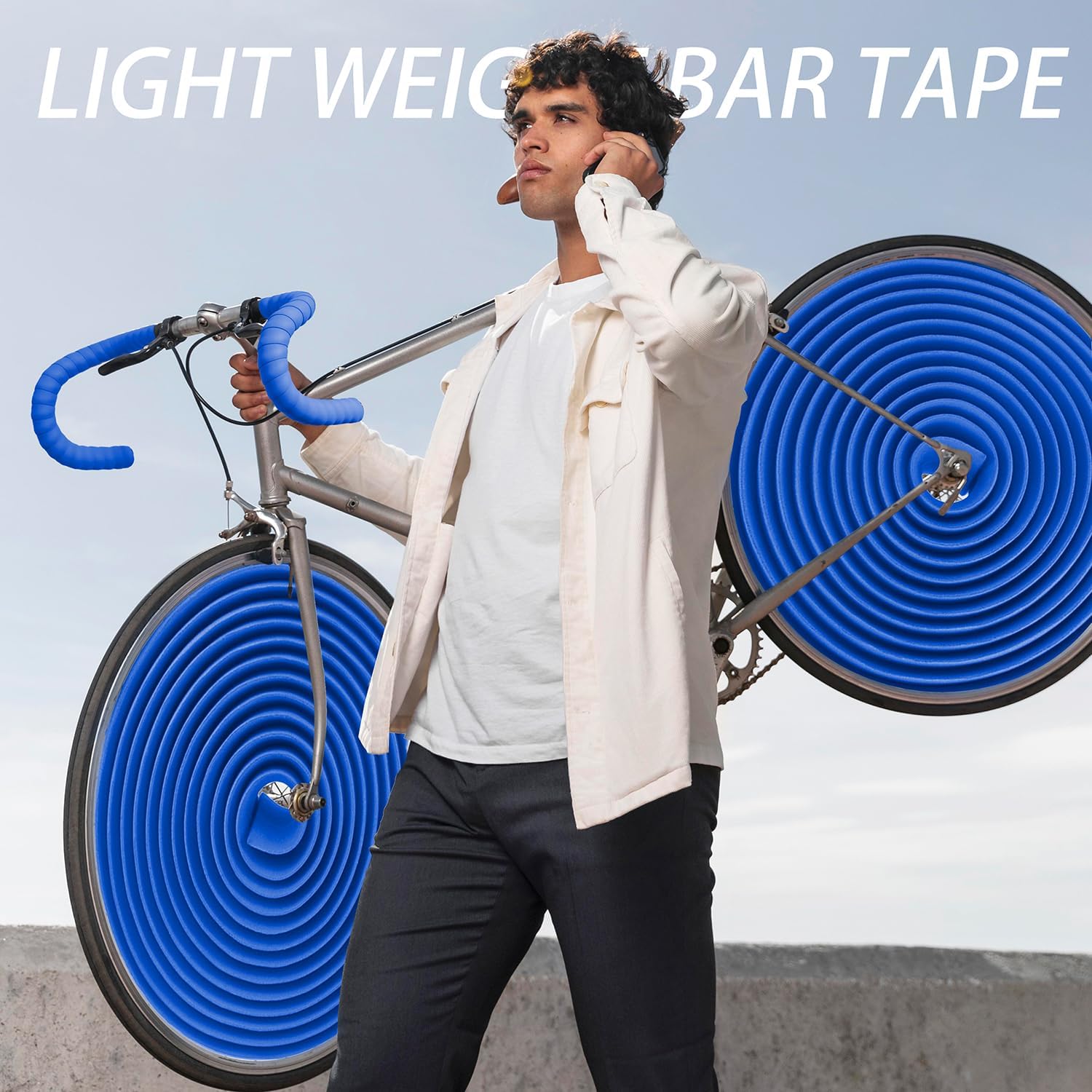 KINGOU EVA Road Bike Handlebar Tape Bicycle Bar Wraps - 2PCS Per Set