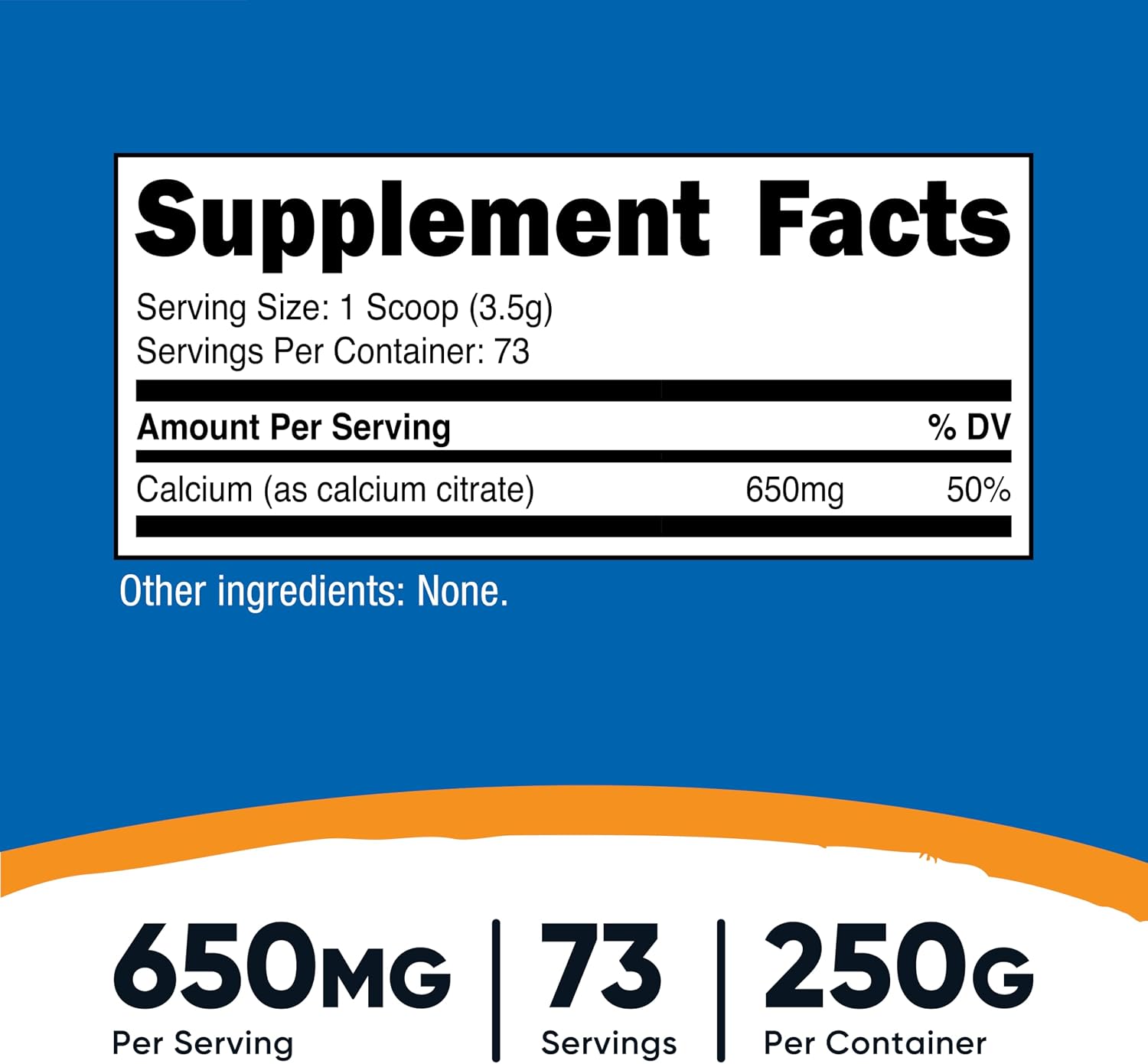 Nutricost Calcium Citrate Powder (Unflavored) 500 Grams, Gluten-Free | Pure Calcium Citrate, No Fillers (1.1lbs)