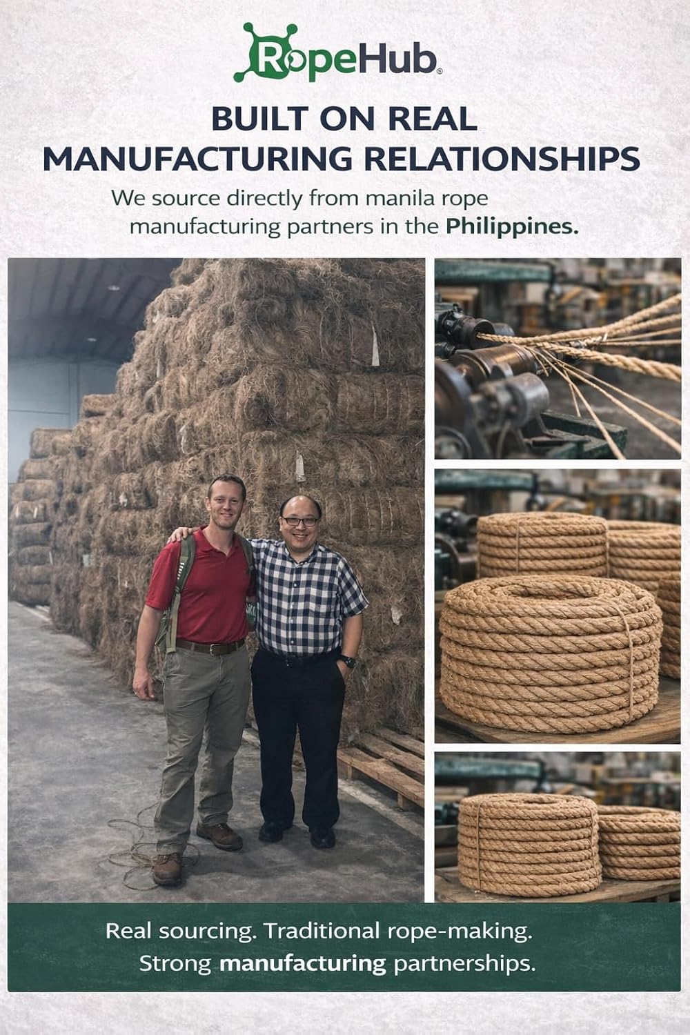 Twisted Manila Rope, Natural 3-Strand Fiber Rope for Landscaping, Decor, Railings, DIY Projects & Utility Use, Rustic for Indoor & Outdoor Applications - 1 in x 25 ft