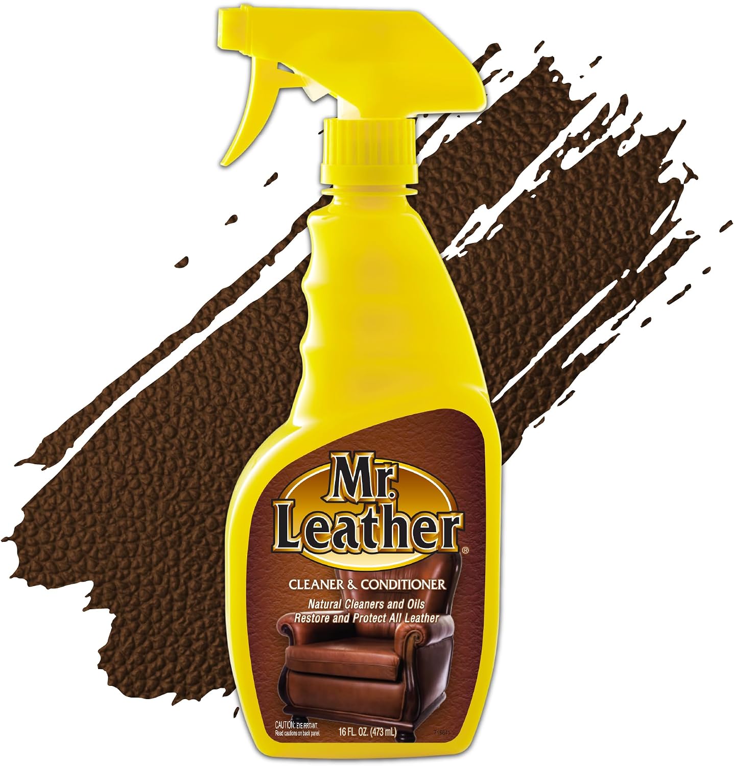 MR. LEATHER Cleaner & Conditioner, Restores & Protects All Leather, 8 oz | Made with Natural Oils, Hydrating & Water-Repelling Cream, Ideal for Leather Furniture, Sofa, Auto Interior, Shoes & Bags