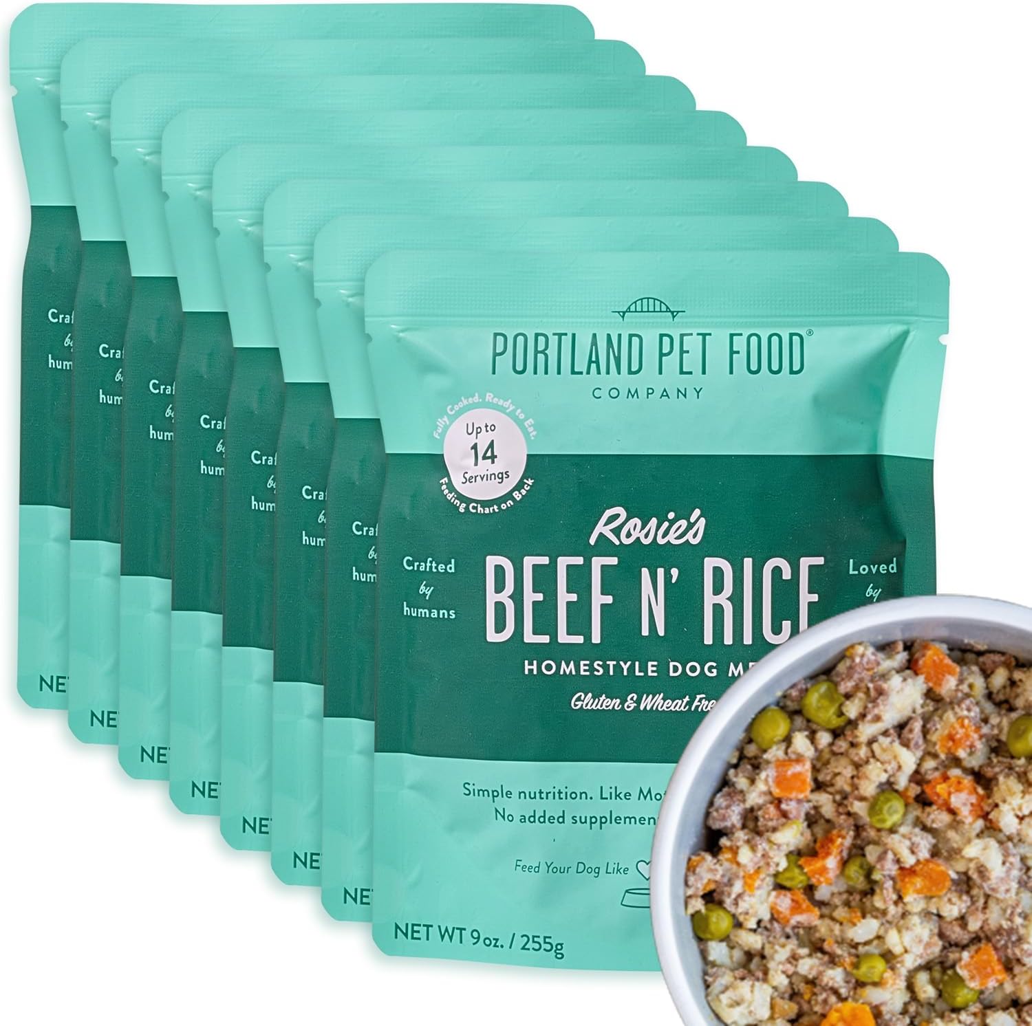 Portland Pet Food Company Fresh, Human Grade Dog Food Topper & Meal 5 Pack