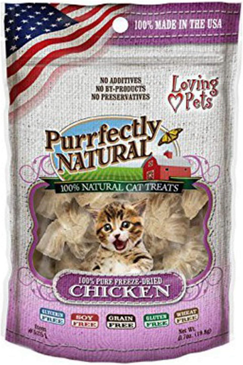 Loving Pets It's Purely Natural Freeze Dried Shrimp Treats for Cats, 0.5-Ounce