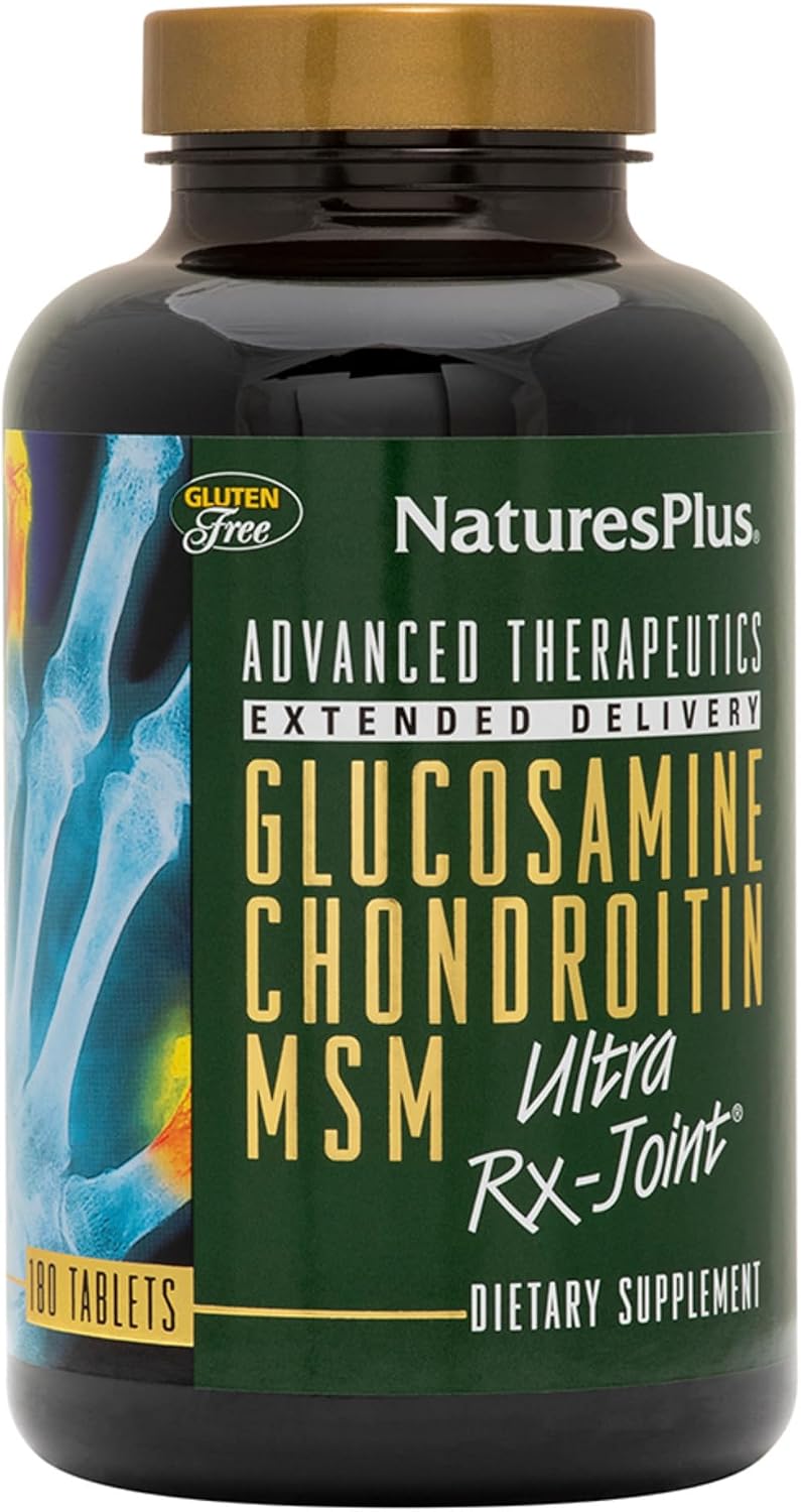 NaturesPlus Ultra Rx-Joint - 180 Tablets - Supports Healthy Joint Function - with Glucosamine, Chondroitin & MSM - Gluten Free - 60 Servings