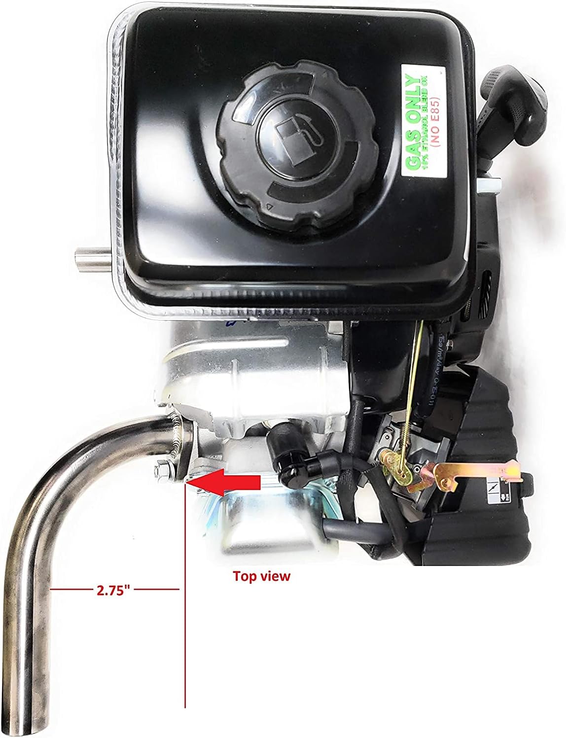 Exhaust Pipe for: Predator 3 HP (79cc) OHV Horizontal Shaft Gas Engine.