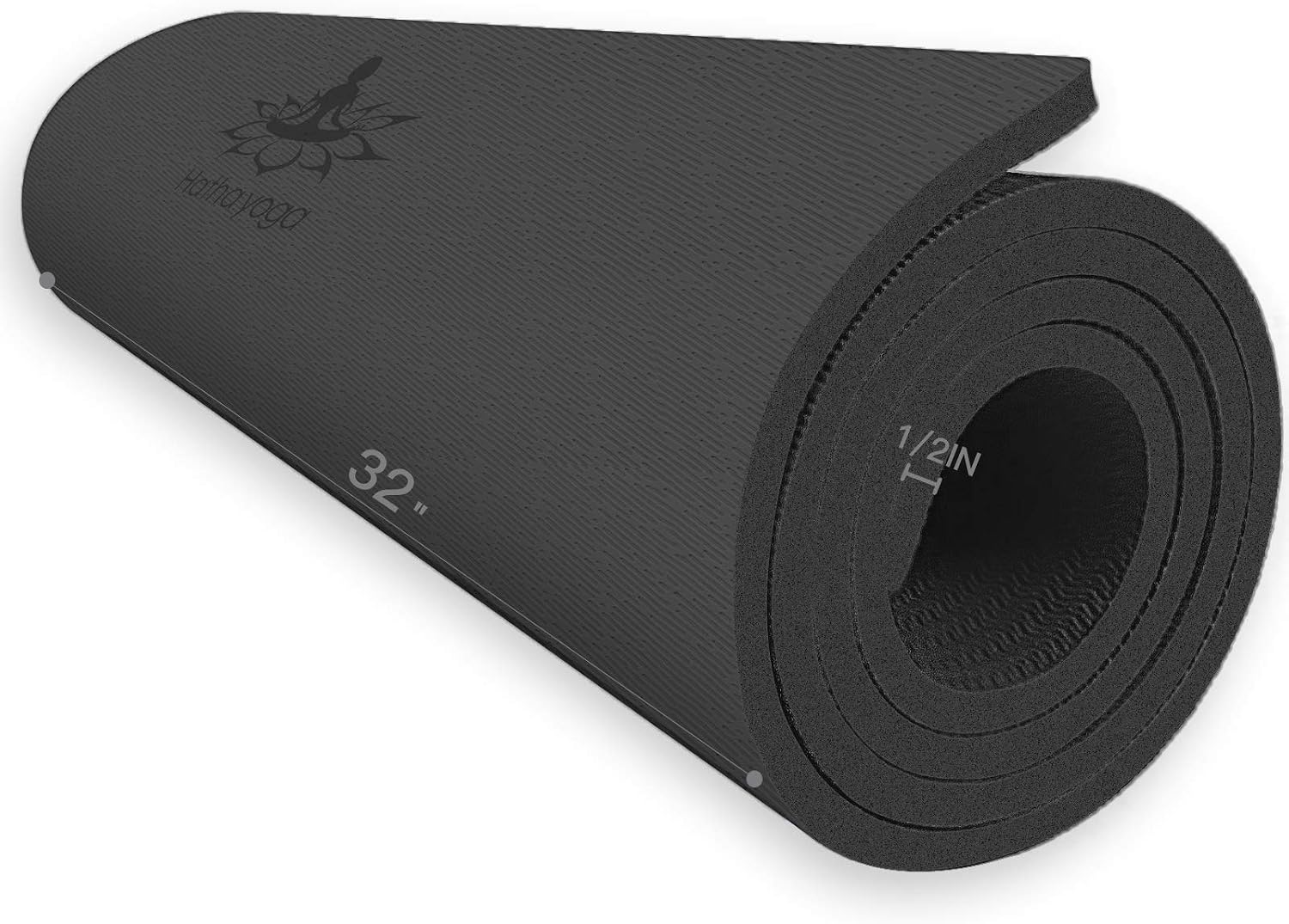 Hatha Yoga Extra Thick TPE Yoga Mat - 72"x 32" Thickness 1/2 Inch -Eco Friendly- With High Density Anti-Tear Exercise Mats For Home Gym Travel &