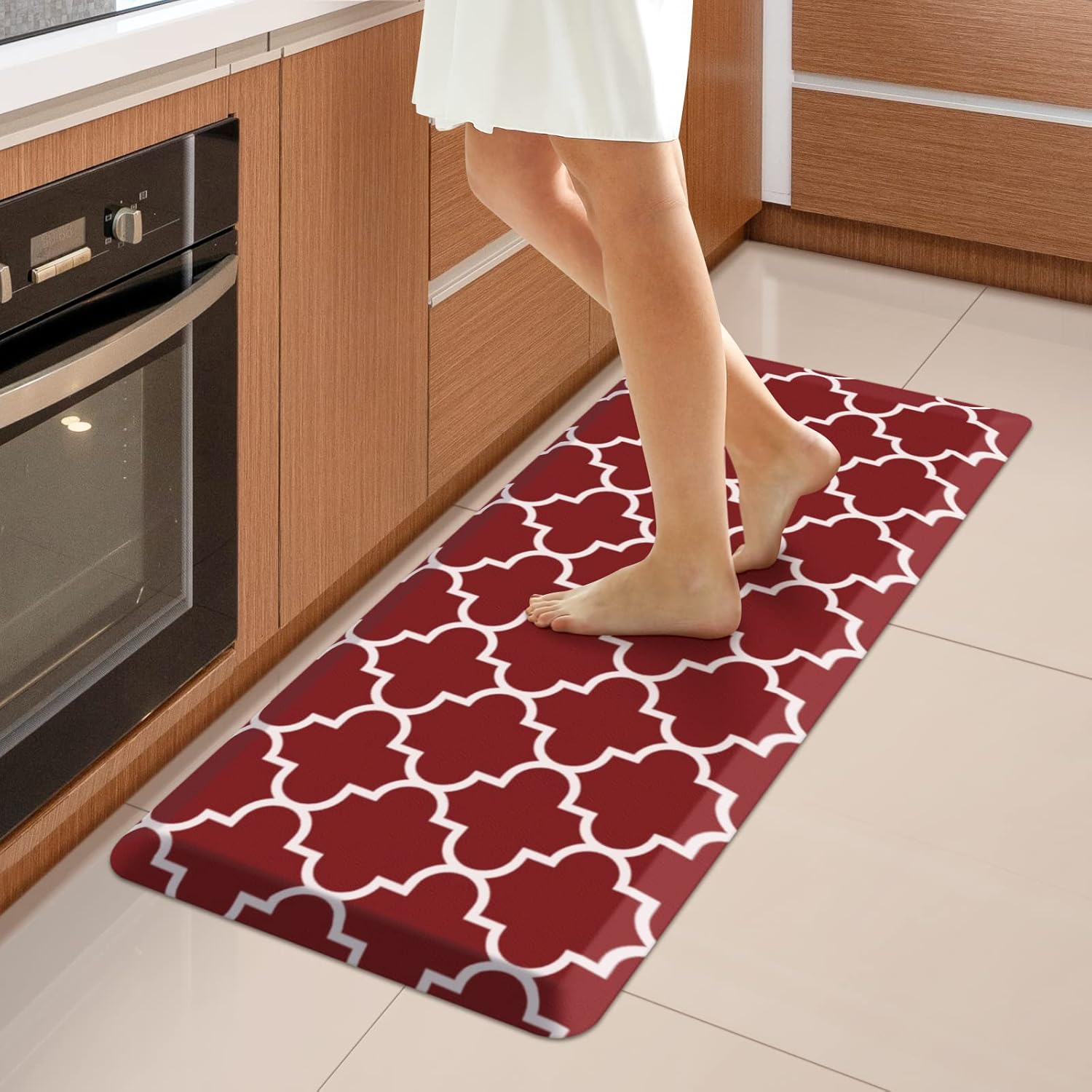 WISELIFE Kitchen Mats and Rugs Cushioned Anti-Fatigue, 17.3"x 60", Grey