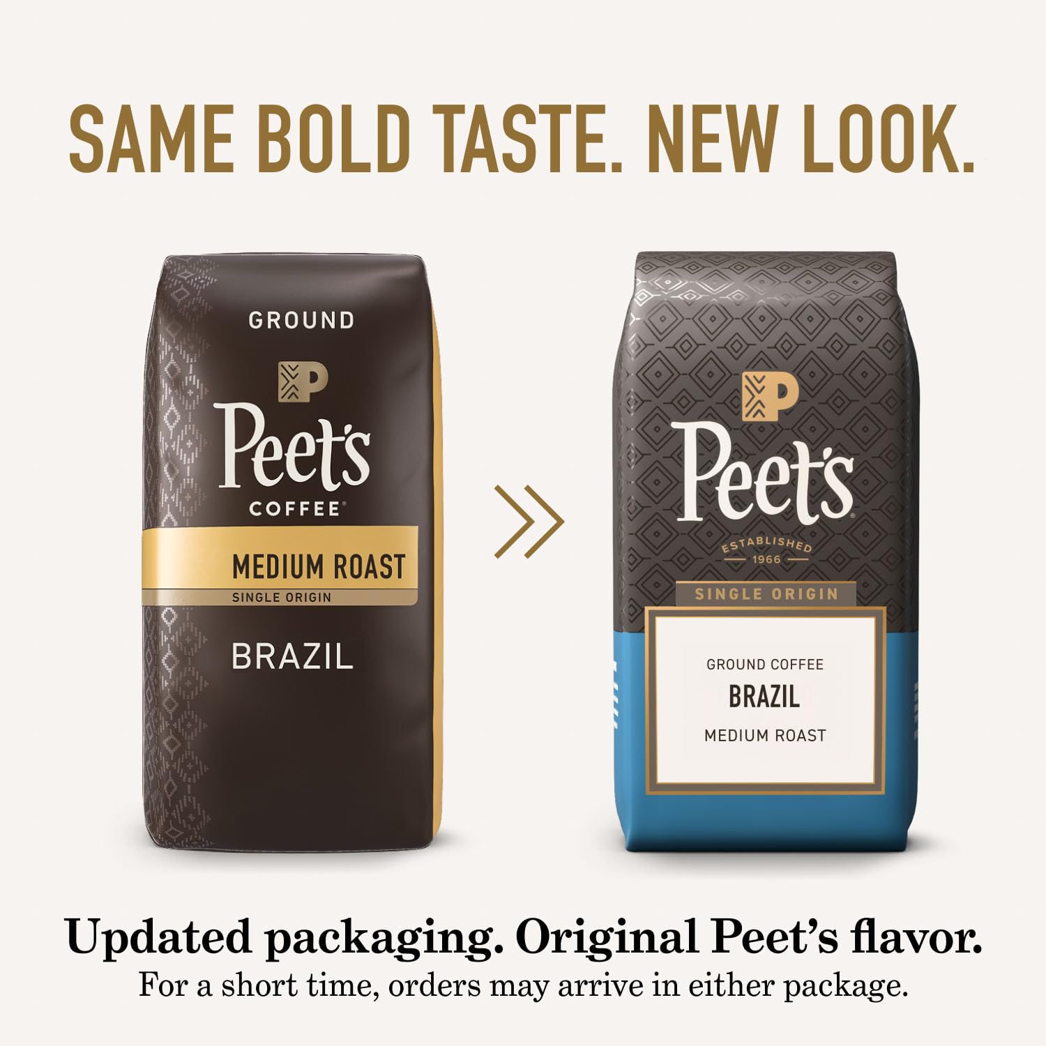 Peet's Coffee Ground Coffee Medium Roast, Big Bang, 18 Ounces