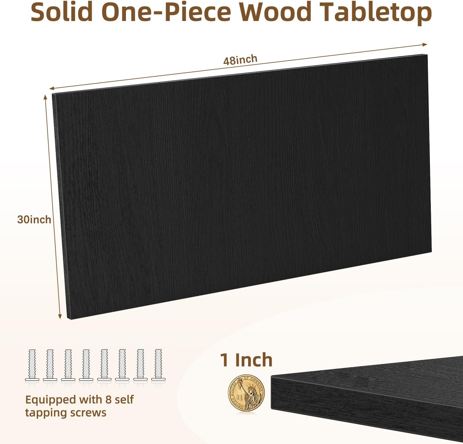 Rectangular Wood Table Top, 71x32x1 in Solid One-Piece Workbench Top | Wood Table Top Particle Board For Standing Desk, Home Office DIY Countertop, Washer Dryer, Coffee Bar And Workbench Use