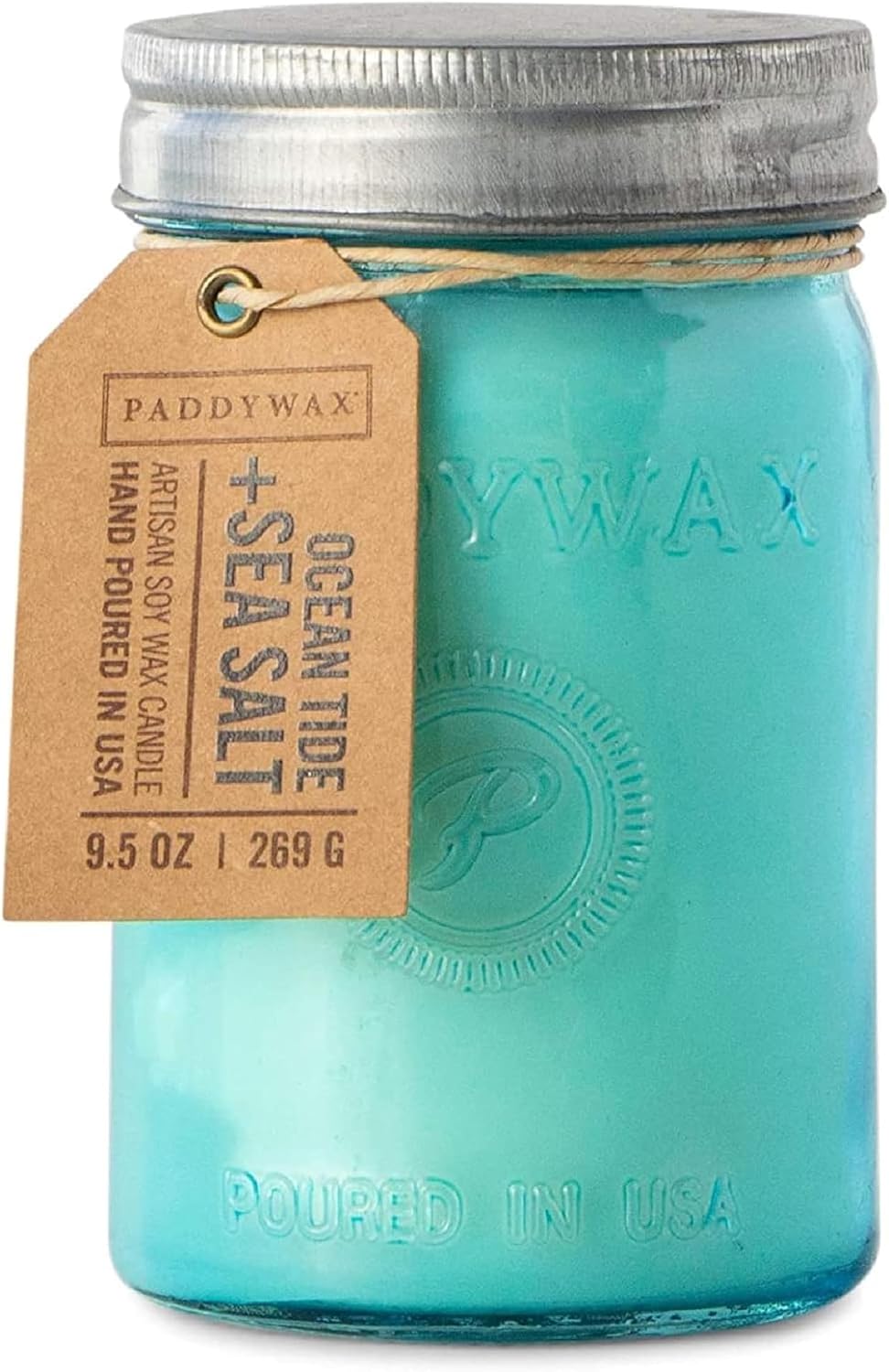 Paddywax Relish Soy Wax Artisan Candle, Balsam + Fir, 9.5 oz | Scented Candle in Glass Jar with Lid