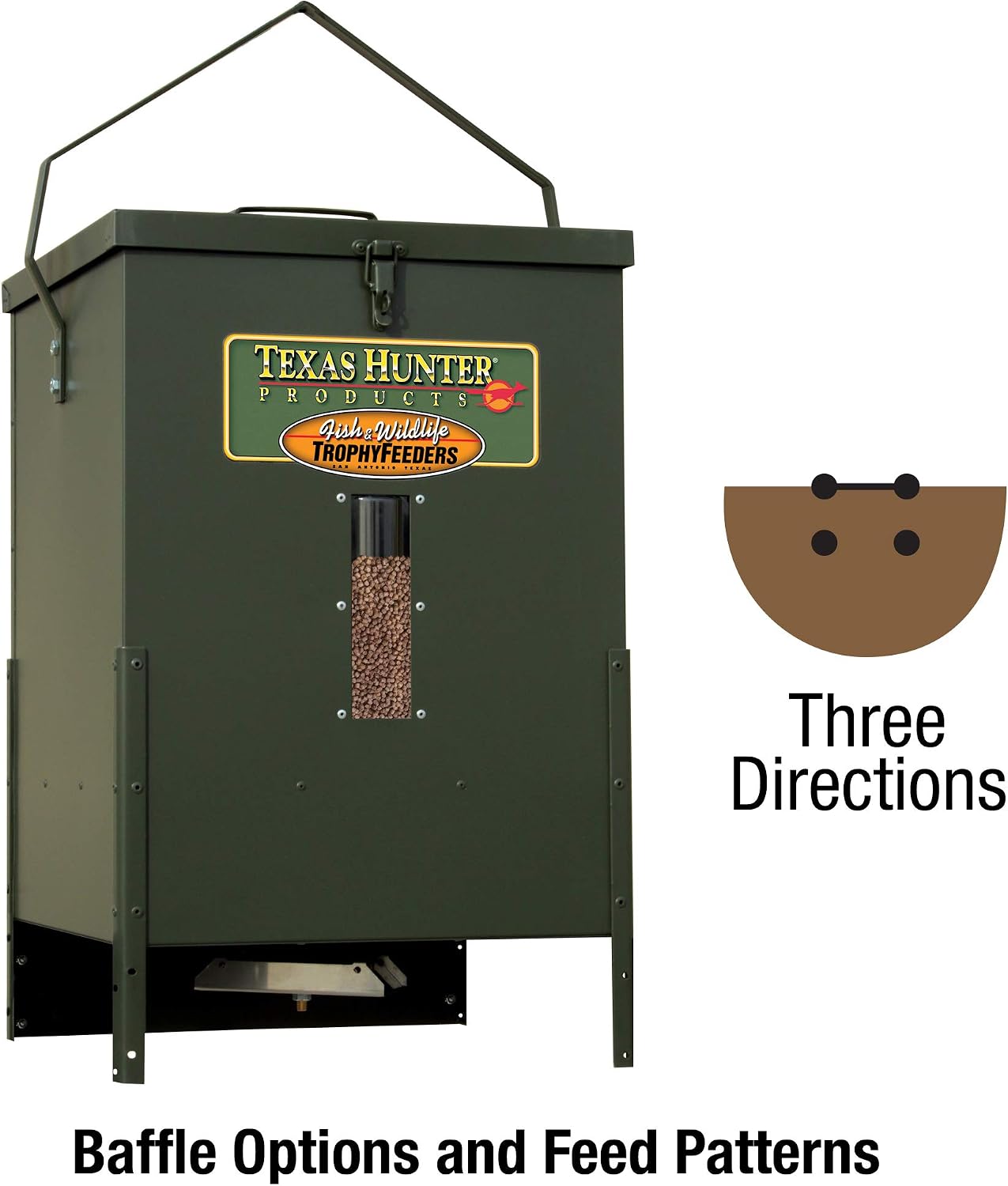 Texas Hunter 100lb. Capacity Hanging Wildlife Feeder - Model HF100W