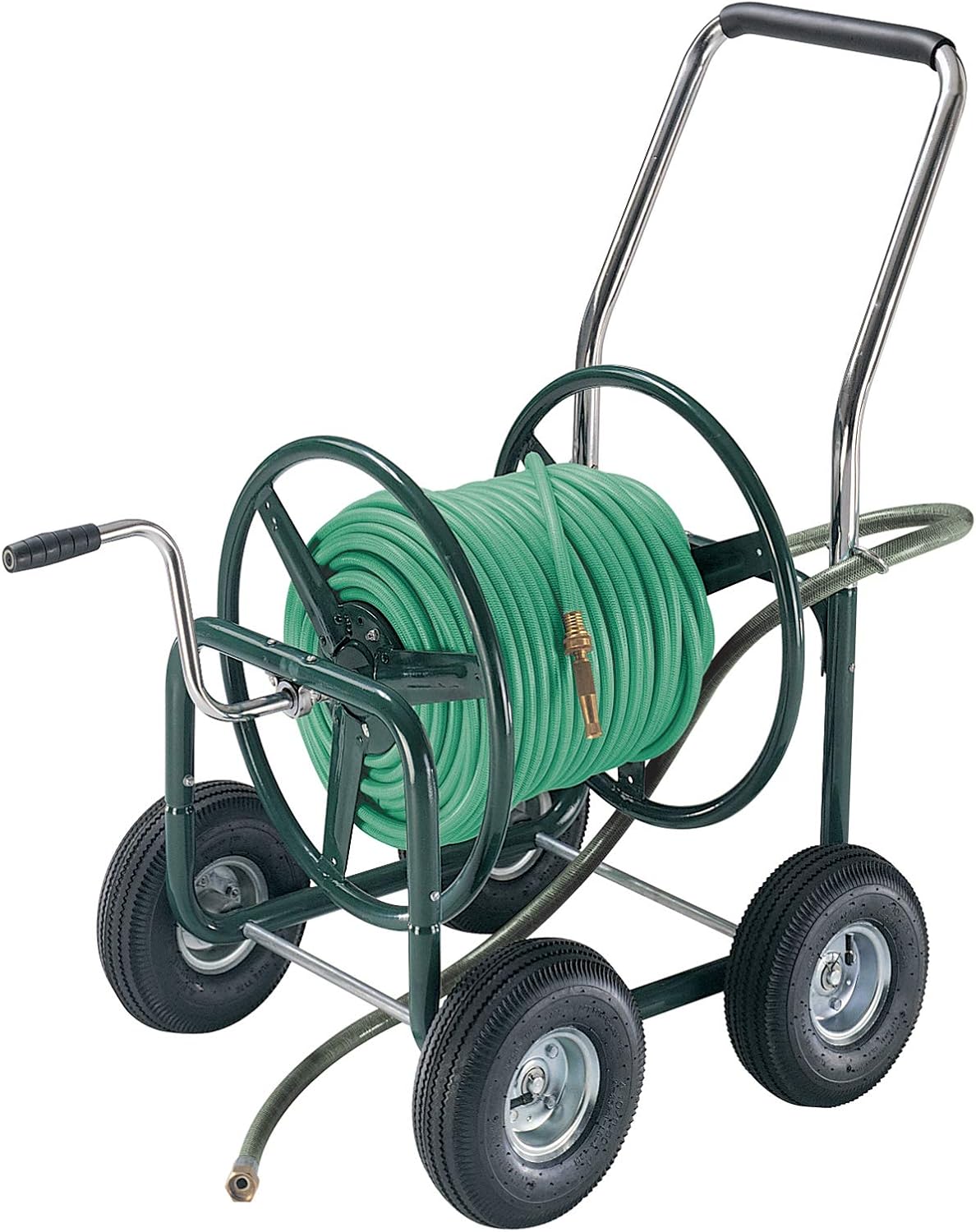 AMES 2380500 Estate 4-Wheel Steel Wagon, 400-Foot Hose Capacity