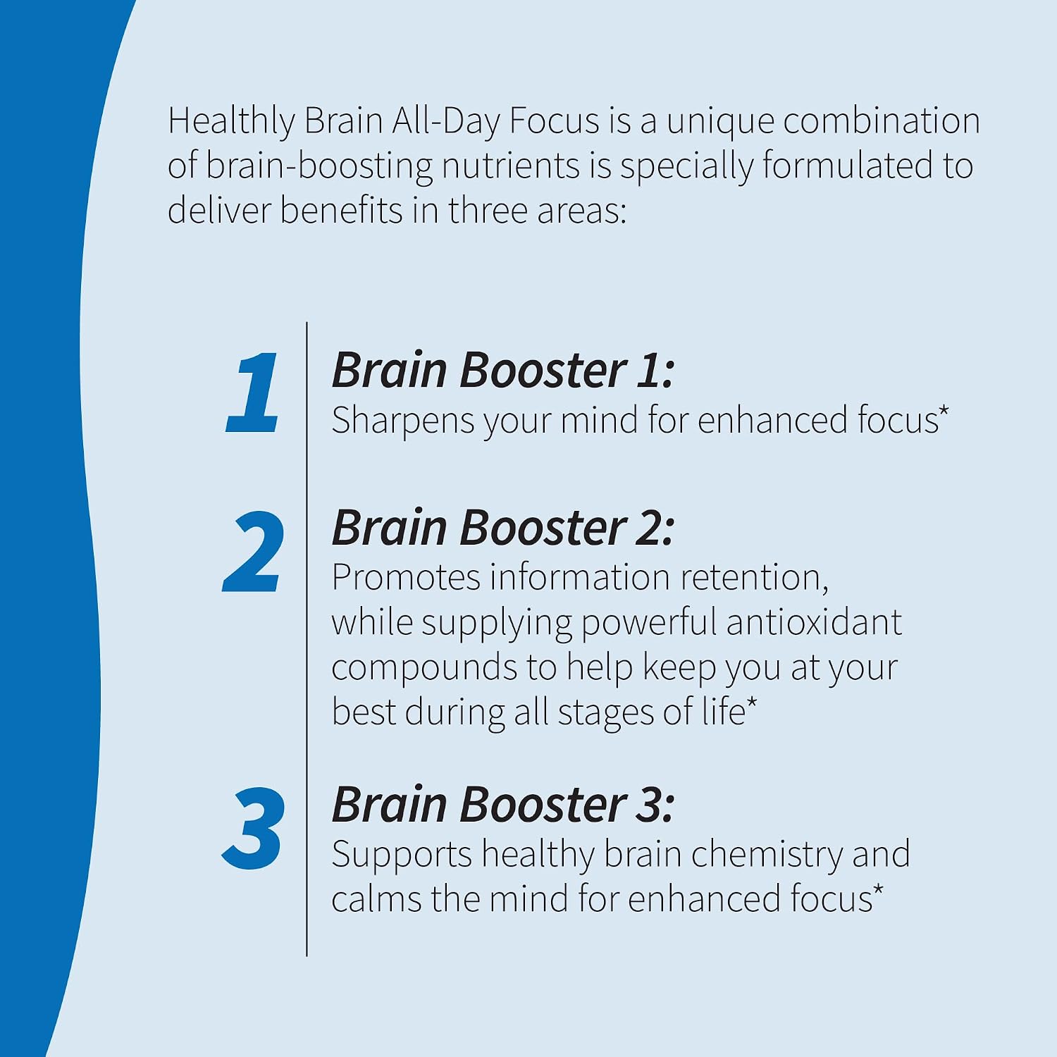 Applied Nutrition Healthy Brain All-Day Focus Cognitive Support (2 Pack)