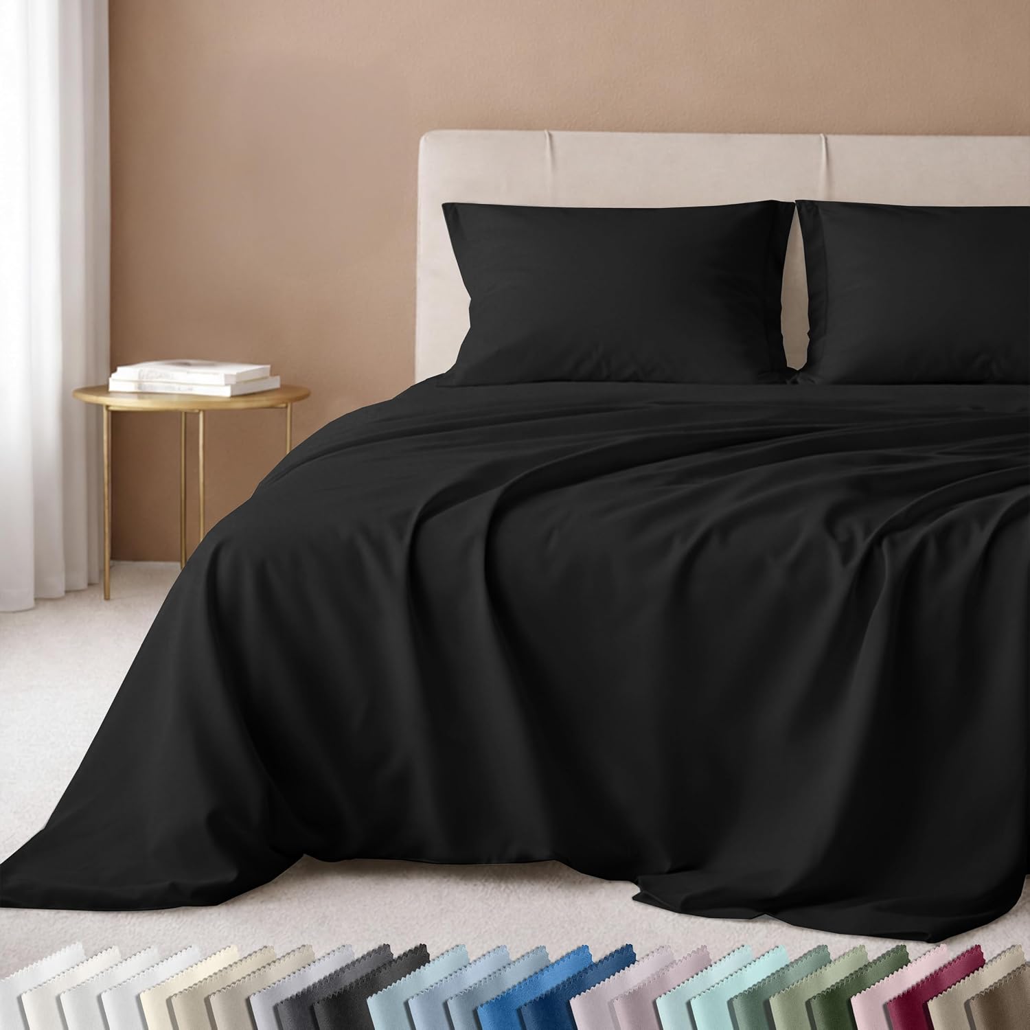 California Design Den Luxury 600 Thread Count Full Size Sheet Sets, Seafoam | 100% Cotton Sateen Backed by Good Housekeeping Seal, Soft & Smooth, 16" Deep Pocket, All-Around Elastic, Durable, Easy Care