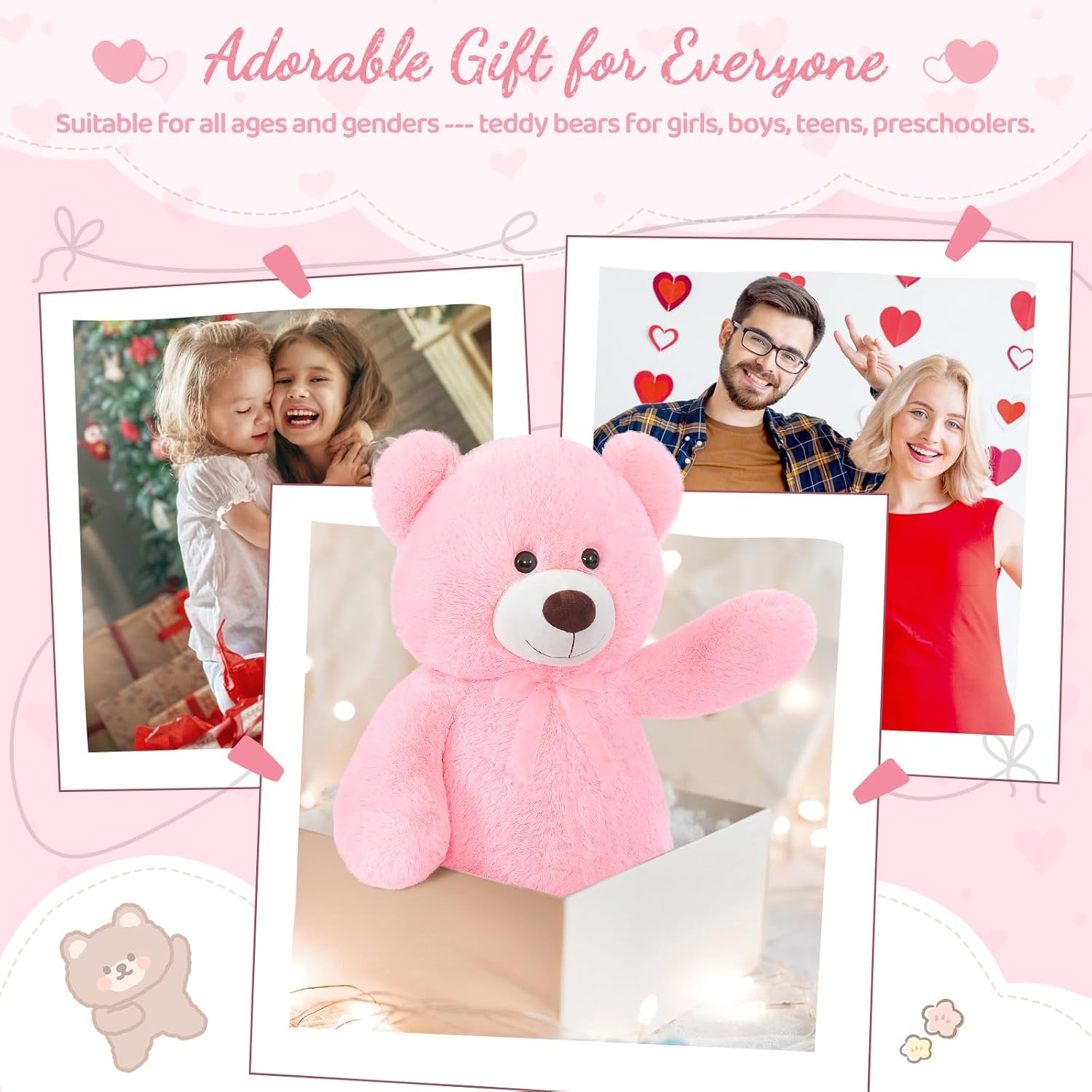Toys Studio 47 Inch Big Teddy Bear Giant Stuffed Animal for Girls