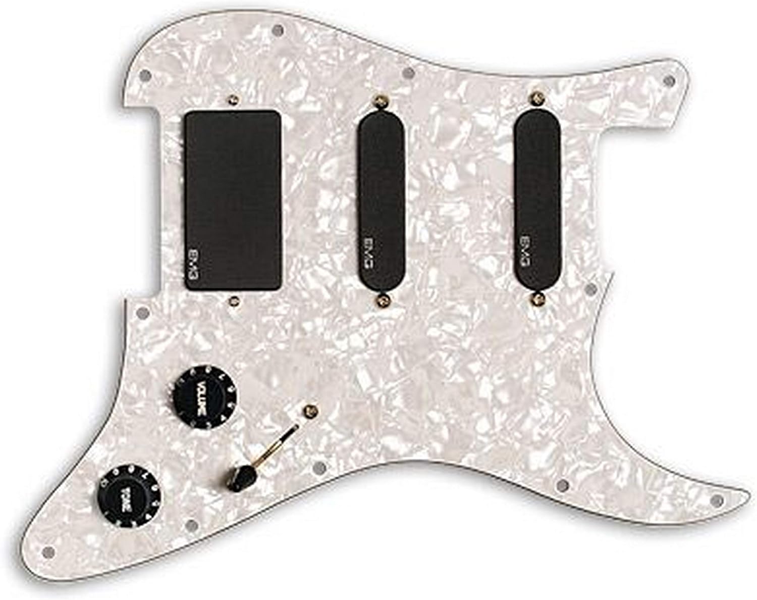 EMG SL20 Steve Lukather Prewired Guitar Pickguard Set, Black