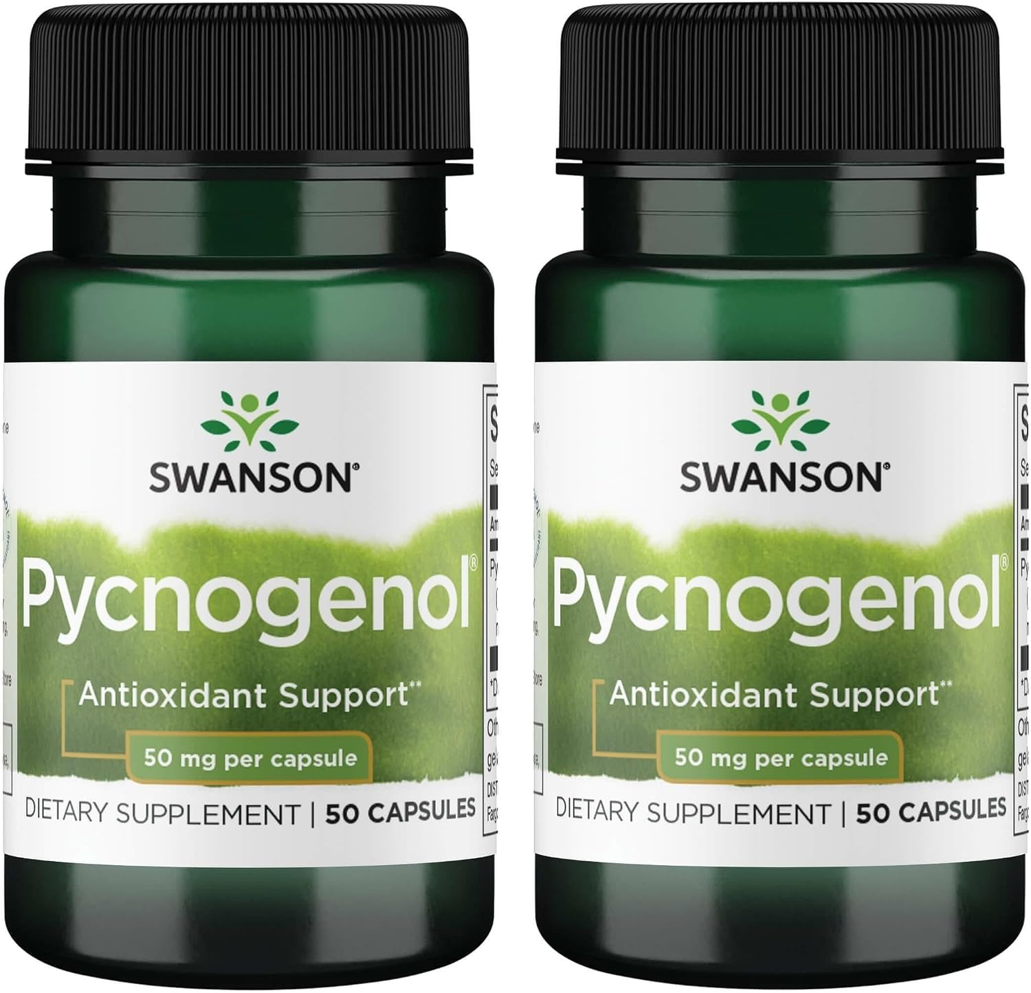 Swanson Pycnogenol 50 mg, 50 Capsules, 2 Pack | Clinically Studied to Support Joints, Circulation and Cognition