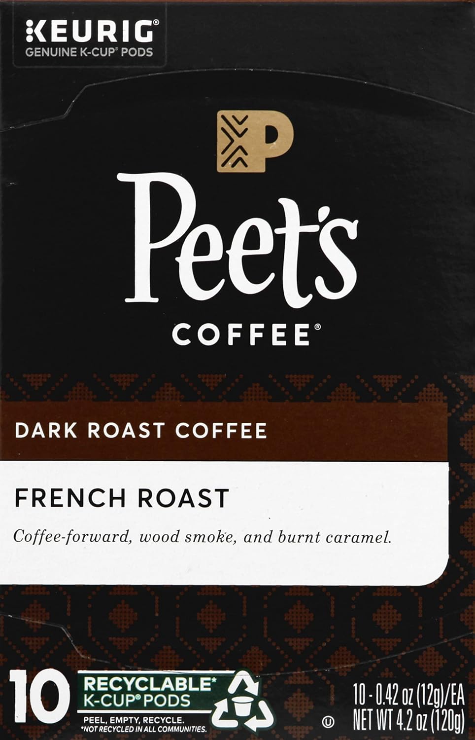 Peet's Coffee, Dark Roast Keurig K-Cup Pods, 100% Arabica Coffee - Major Dickason's Blend 32 Count (1 Box of 32 K-Cup Pods)