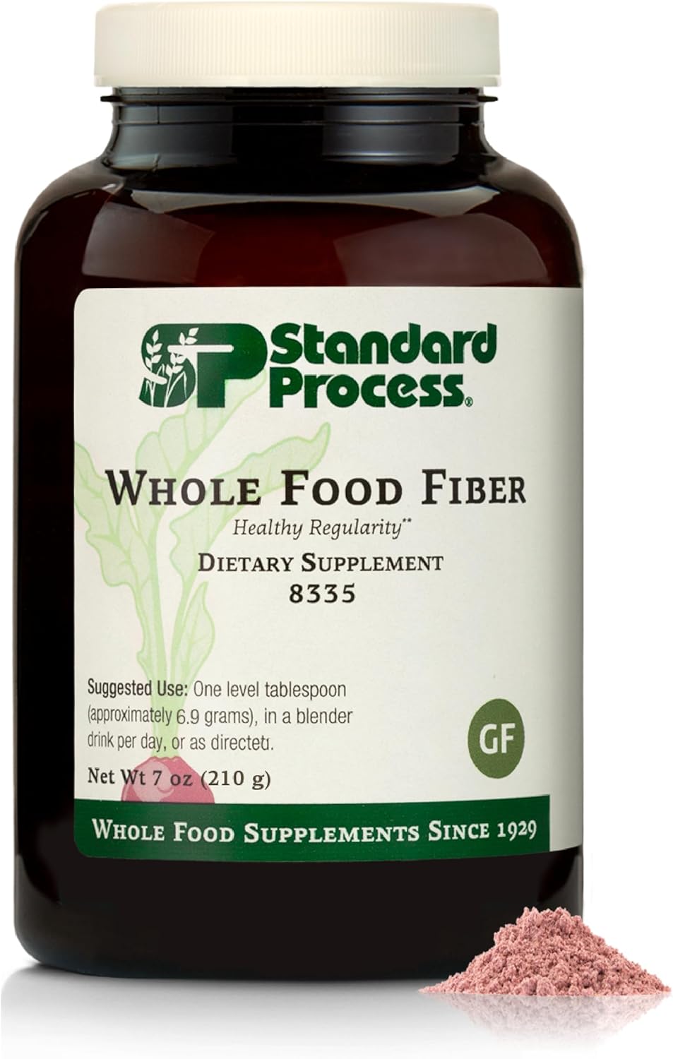 Standard Process - Whole Food Fiber - Daily Supplement for Digestive Health & Gut Support - High Fiber Powder with Soluble & Insoluble Fiber