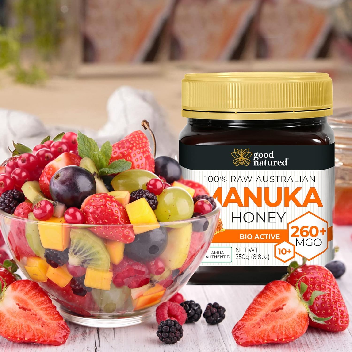 Manuka Honey Medical Grade - Raw Australian Manuka Honey MGO 850+ | Good Natured - AMHA Certified - Lab Tested - Non-GMO - BPA-Free - Premium Quality - Product of Australia - 8.8 oz