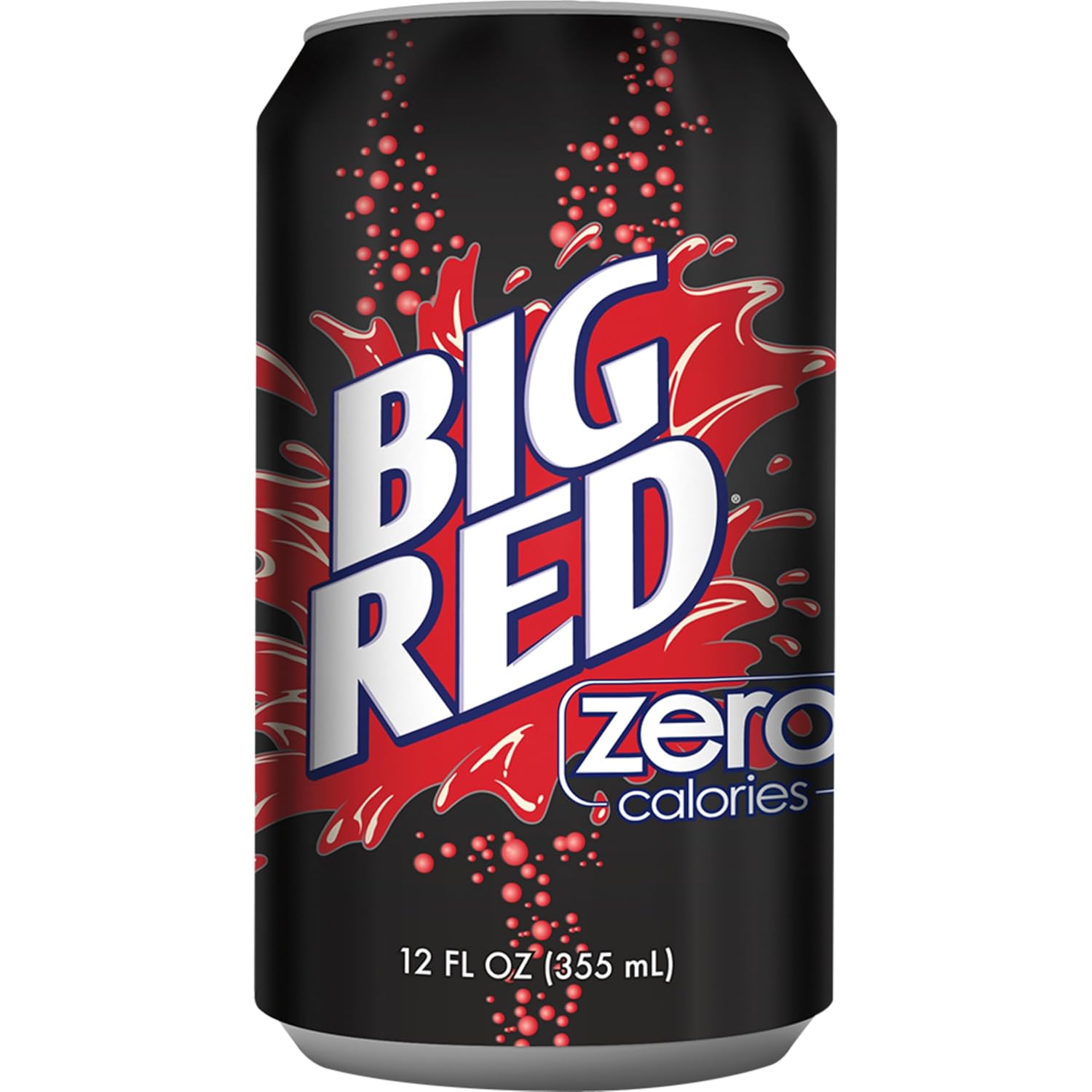 Big Red Zero Sugar Soda, 12 fl oz cans, 12 pack