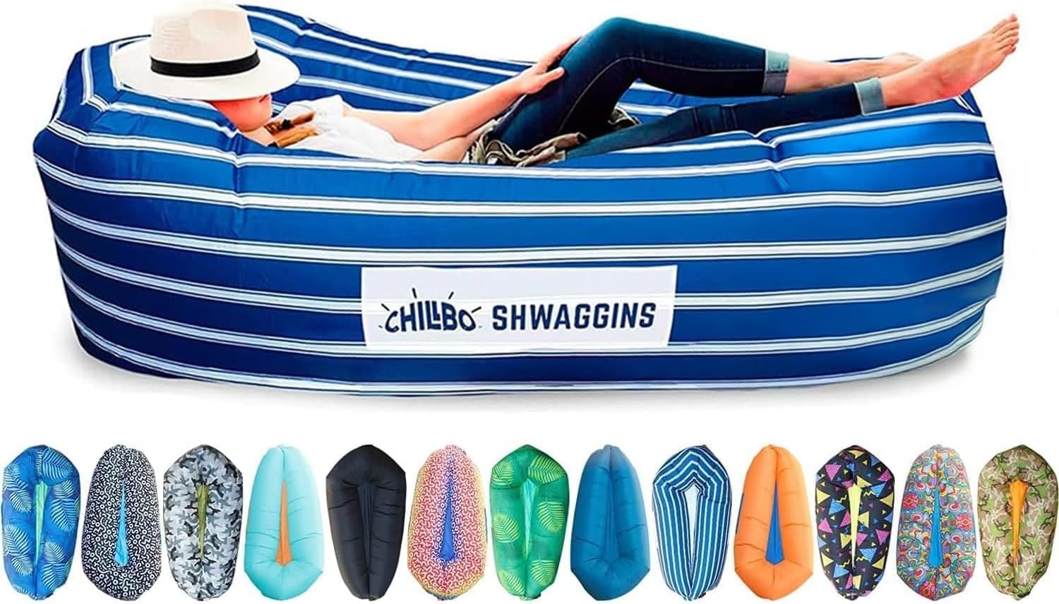 Chillbo Shwaggins, Inflatable Beach Lounger, Inflatable couches