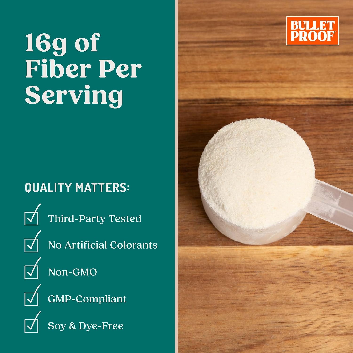 Bulletproof Innerfuel Prebiotic Fiber Powder, Unflavored, 13.4 oz