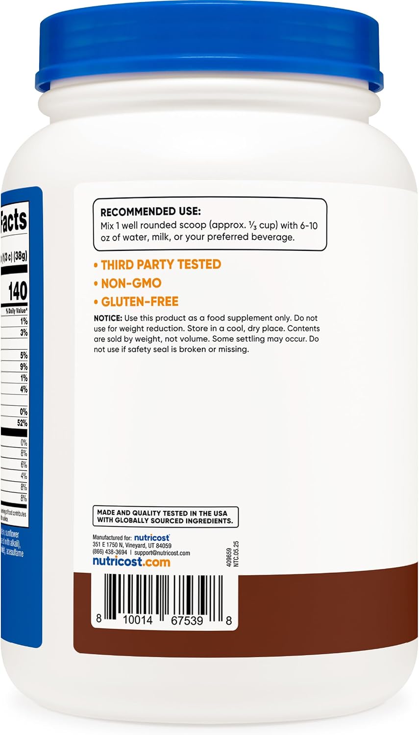 Nutricost Whey Protein Isolate Powder (Vanilla) 2LBS