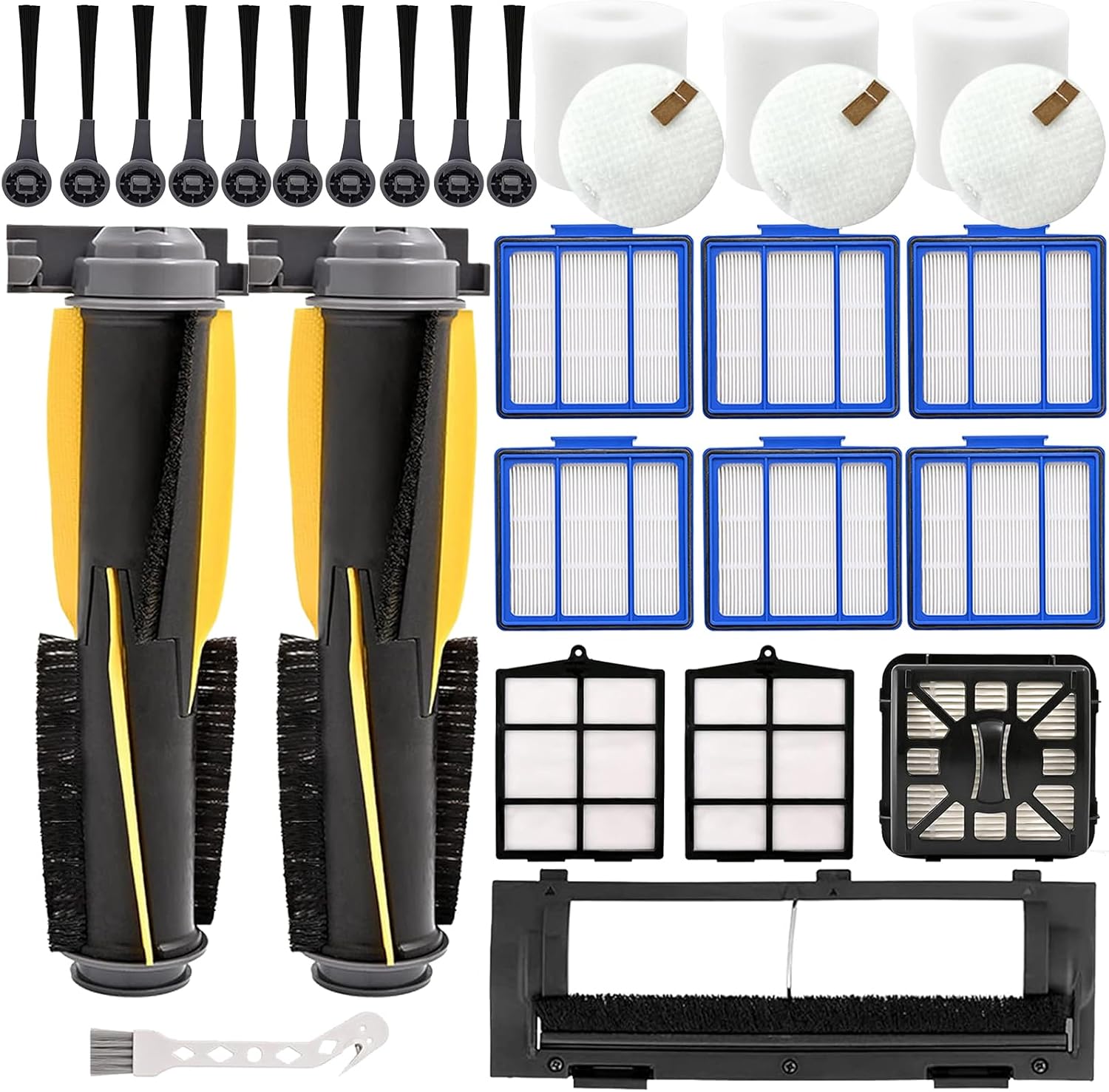 Replacement Parts Kit for Shark AV911S RV912S RV913S AV1002AE IQ R101AE (RV1001AE),IQ R101 (RV1001) Robot Vacuum Cleaner