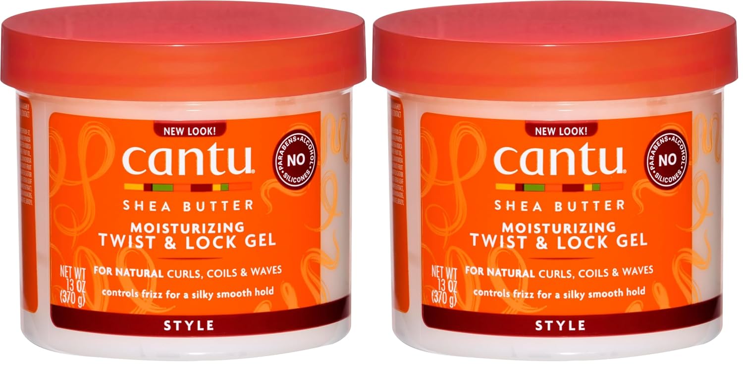 Cantu Shea Butter For Natural Hair Moisturizing Twist & Lock Gel, 13 Ounce (Pack of 1) (07005-12/3EU)
