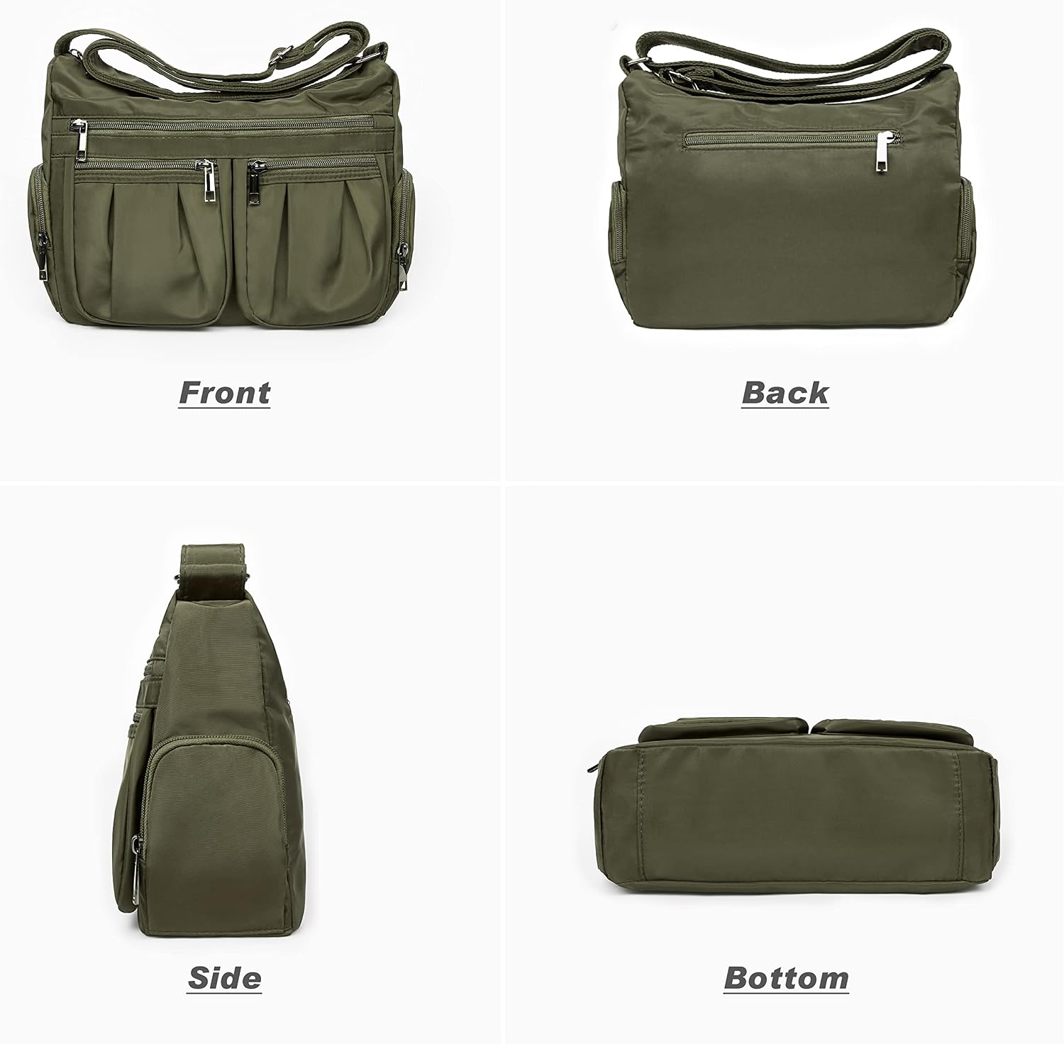 VOLGANIK ROCK Crossbody Purses for Women Shoulder Handbags Lightweight Waterproof Nylon Travel Bag Ladies Pocketbooks