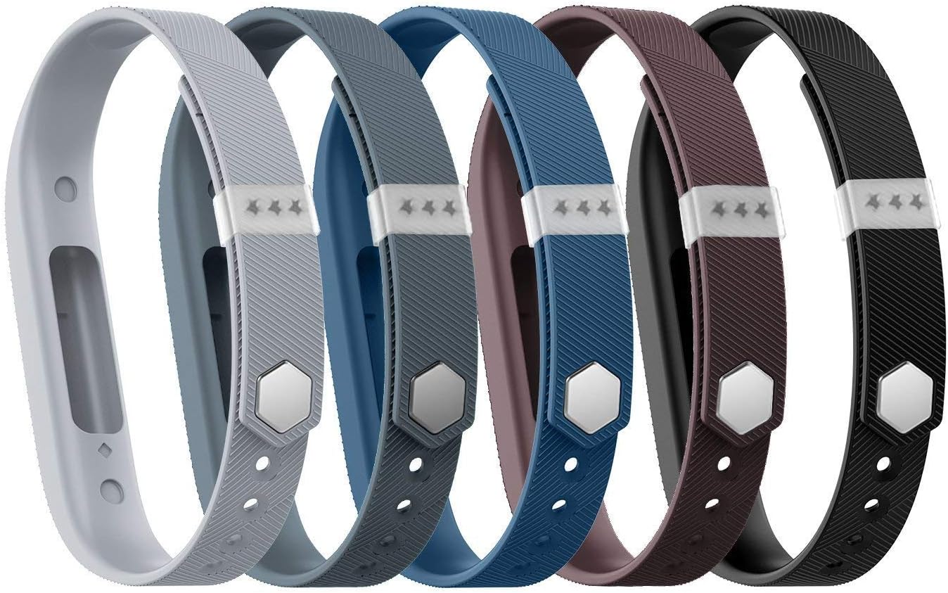 LEEFOX Compatible with Flex 2 band, Adjustable Replacement for Flex 2 Accessory Silicon Wristband w/Fastener Clasp Fitness Strap for Original Flex 2