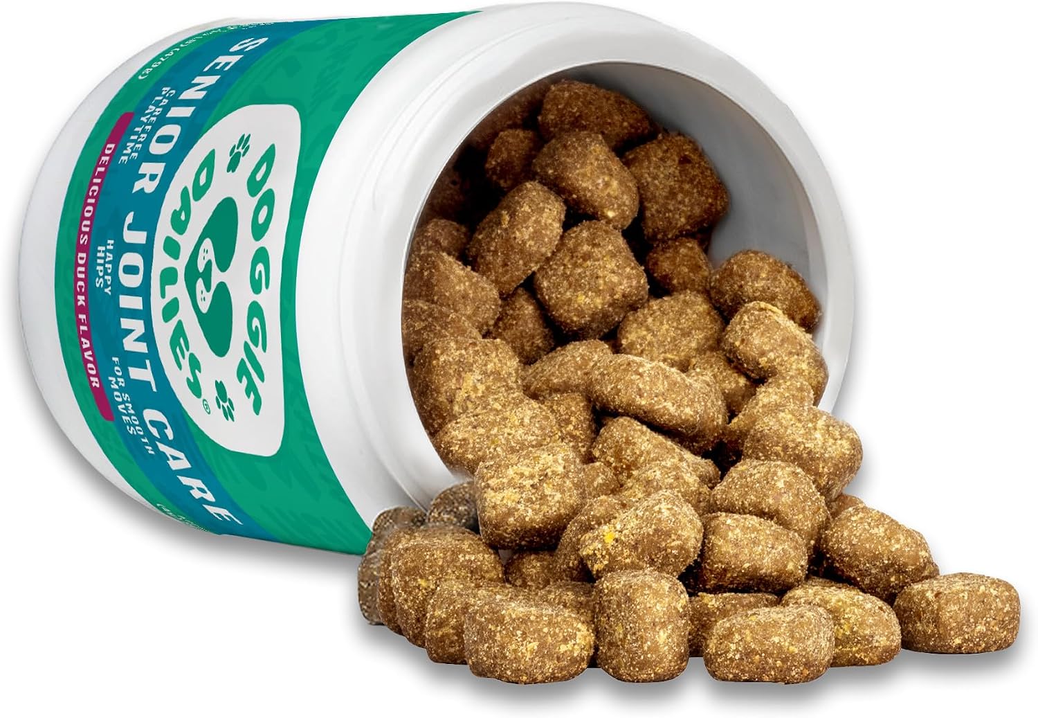 Doggie Dailies Hip & Joint Chews for Dogs, Chicken, All Breeds, 225 Count | Glucosamine & Chondroitin Supplement, Supports Joint Health & Mobility, Soft Chews for Dogs of All Breeds & Sizes