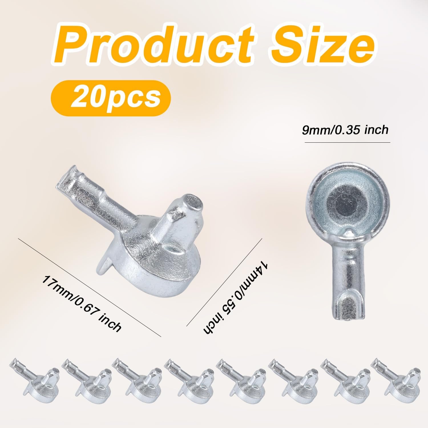 20pcs Shelf Support Pins for IKEA Billy Bookcase Silver Alloy Cabinet Clips | For IKEA Billy Bookcase Part 131372, Silver Alloy, Rust-Resistant