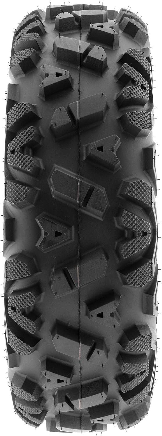 SunF ATV Tires 25x10-12 UTV Tire 25x10x12 All Terrain Off-Road Mud Tires, 6 Ply Tubeless