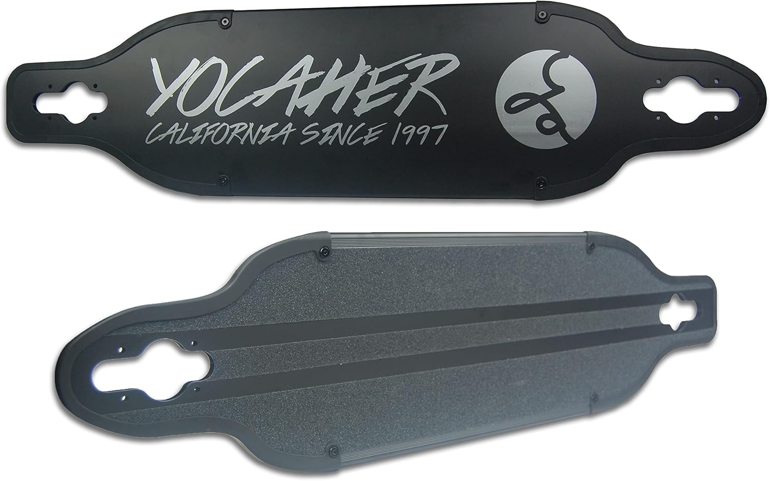 Aluminum Gold or Black Skateboards Longboard Drop Through Deck ONLY or Complete Long Board, for Boys, Girls, Kids, Teens and Adults and for Beginners to Professionals
