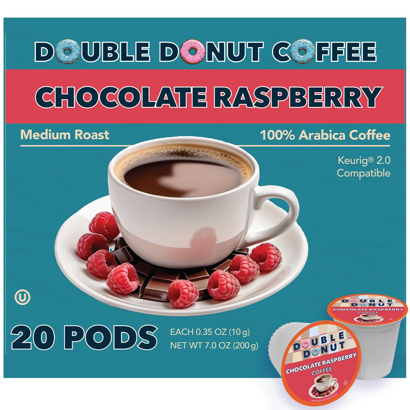 Double Donut Coffee Breakfast Blend Coffee Pods, Light Roast Coffee in Recyclable Single-Serve Pods for Keurig K Cups Brewer Machines, 80 Count Bulk Pack, original version