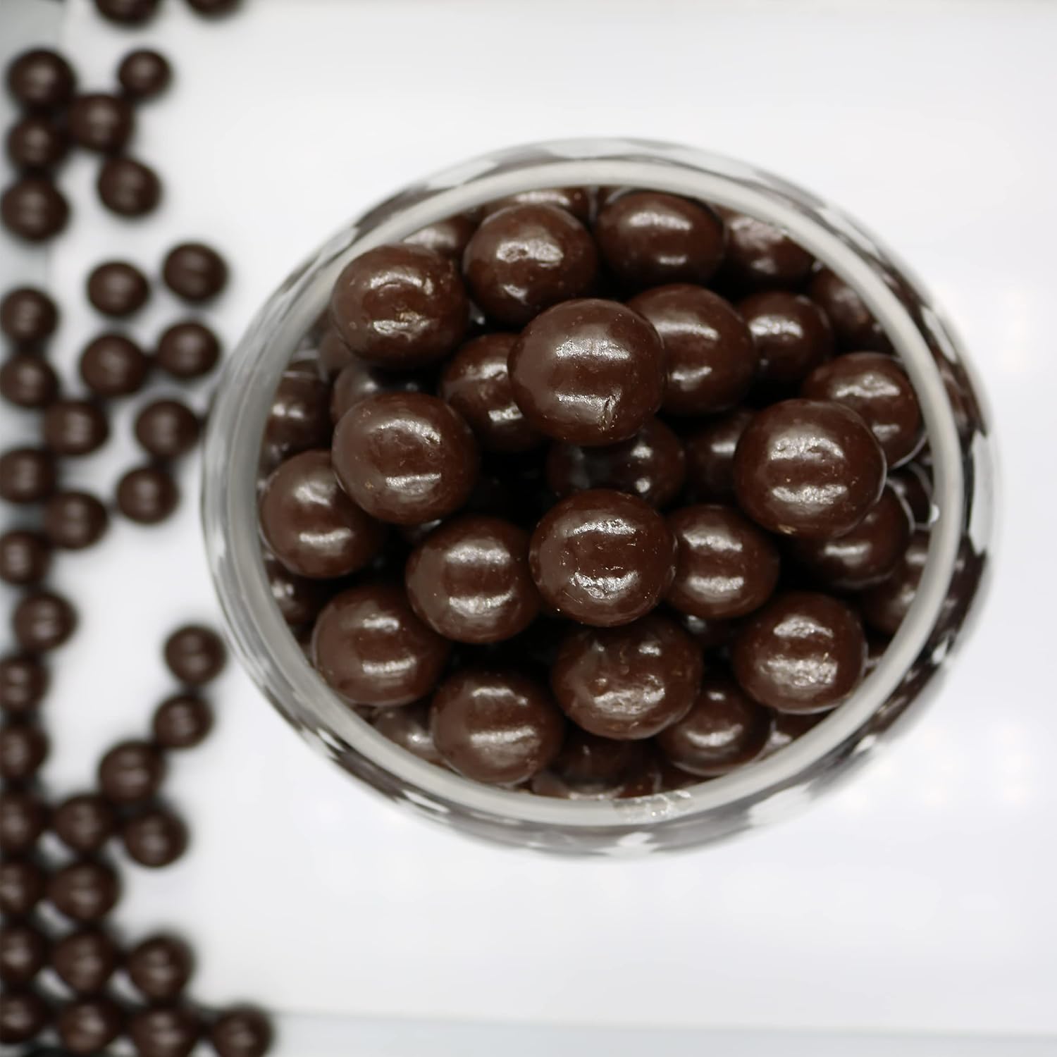FirstChoiceCandy Dark Chocolate Covered Malt Balls 1.5 Pound