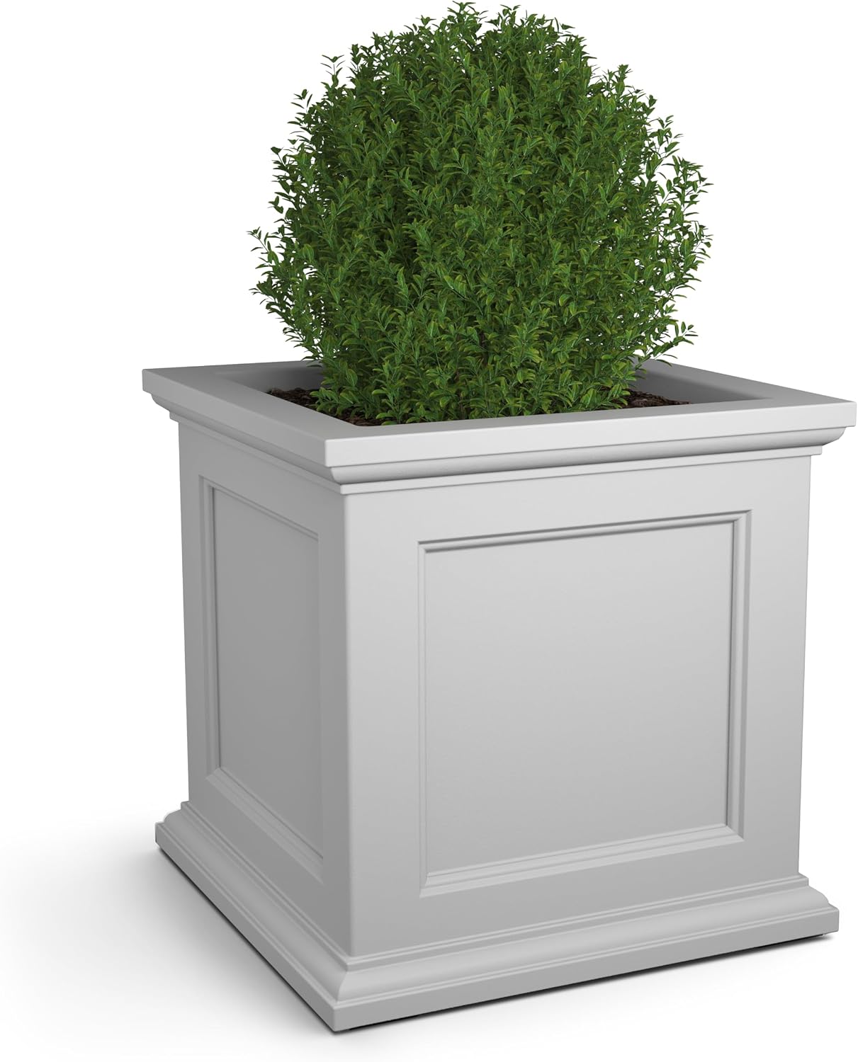 Mayne Fairfield 16in Self-Watering Square Planter, Black
