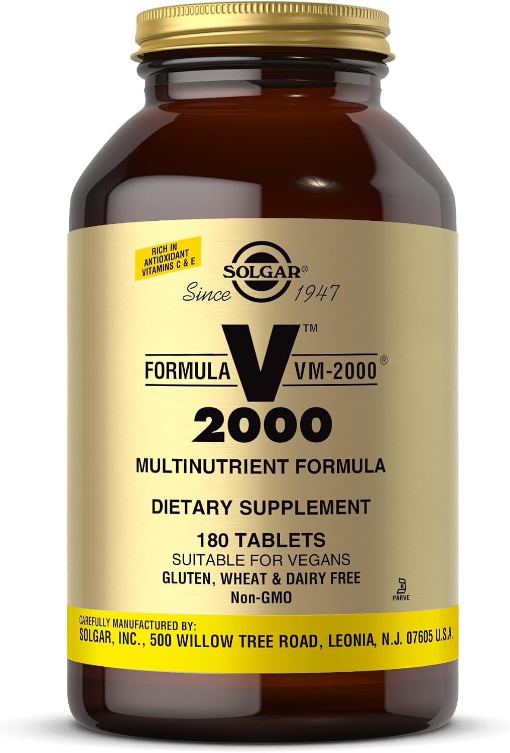 Solgar, Formula Vm 2000 Multinutrient System, 180 Count