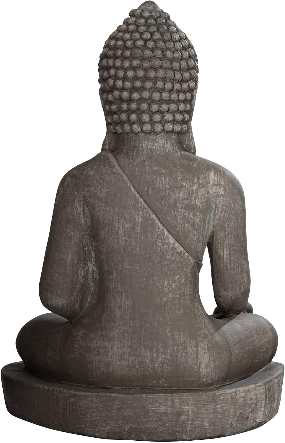 John Timberland Sitting Buddha 29 1/2" High Sandstone Outdoor Statue | Sculpture Zen Asian Japanese Garden Decor Front Porch Patio Yard Outside Home Balcony House Exterior Weathered Light Finish