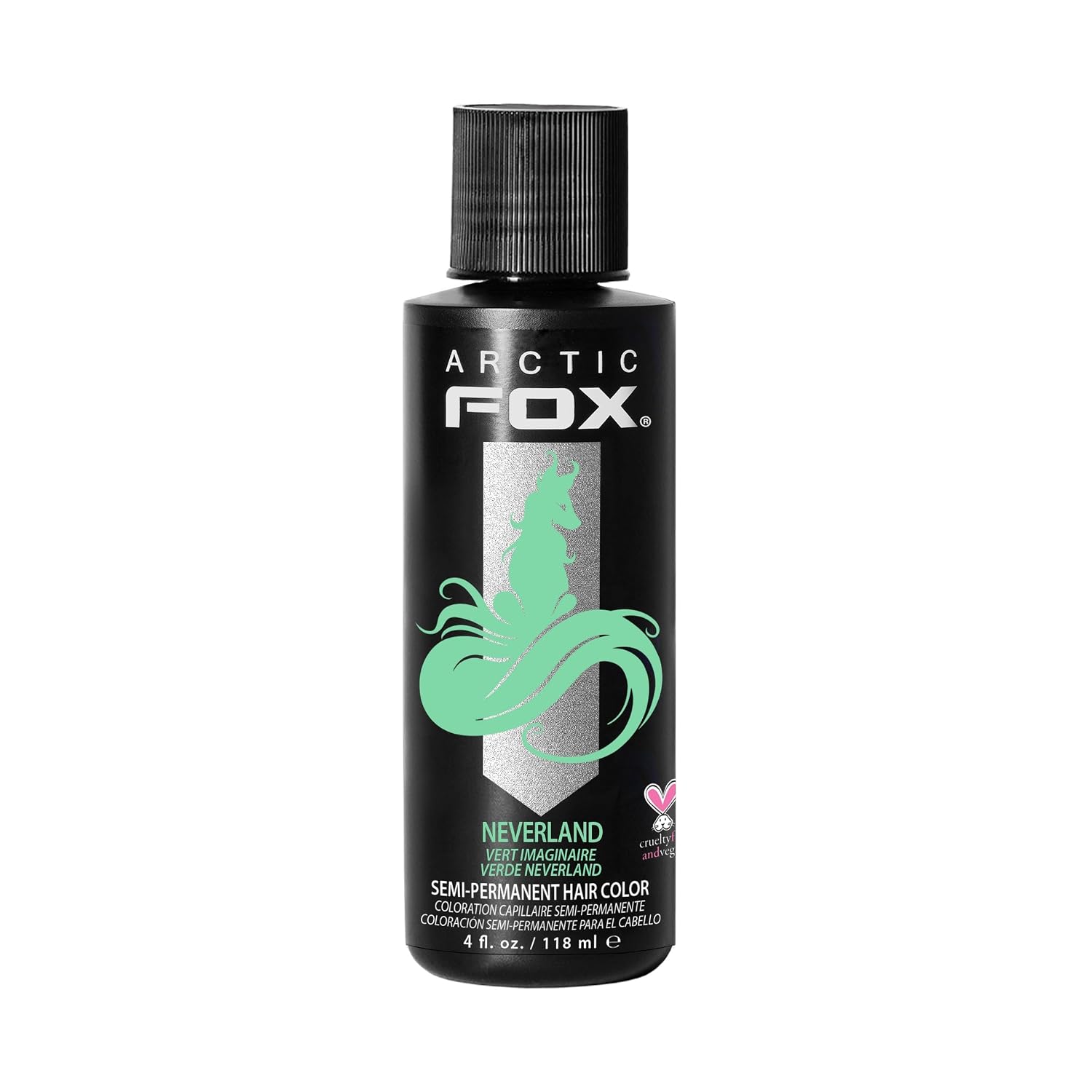 ARCTIC FOX Virgin Pink Semi-Permanent Hair Color - Vegan - 4 fl oz | Vivid and Vibrant, Cruelty Free, Ammonia Free, Peroxide Free, , Cream Formula