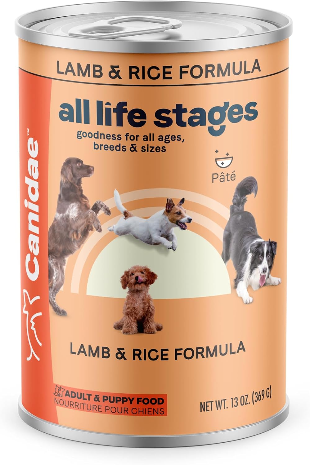 Canidae All Life Stages Premium Wet Dog Food for All Breeds, All Ages, Chicken & Rice Recipe, 13 oz. (Case of 12)