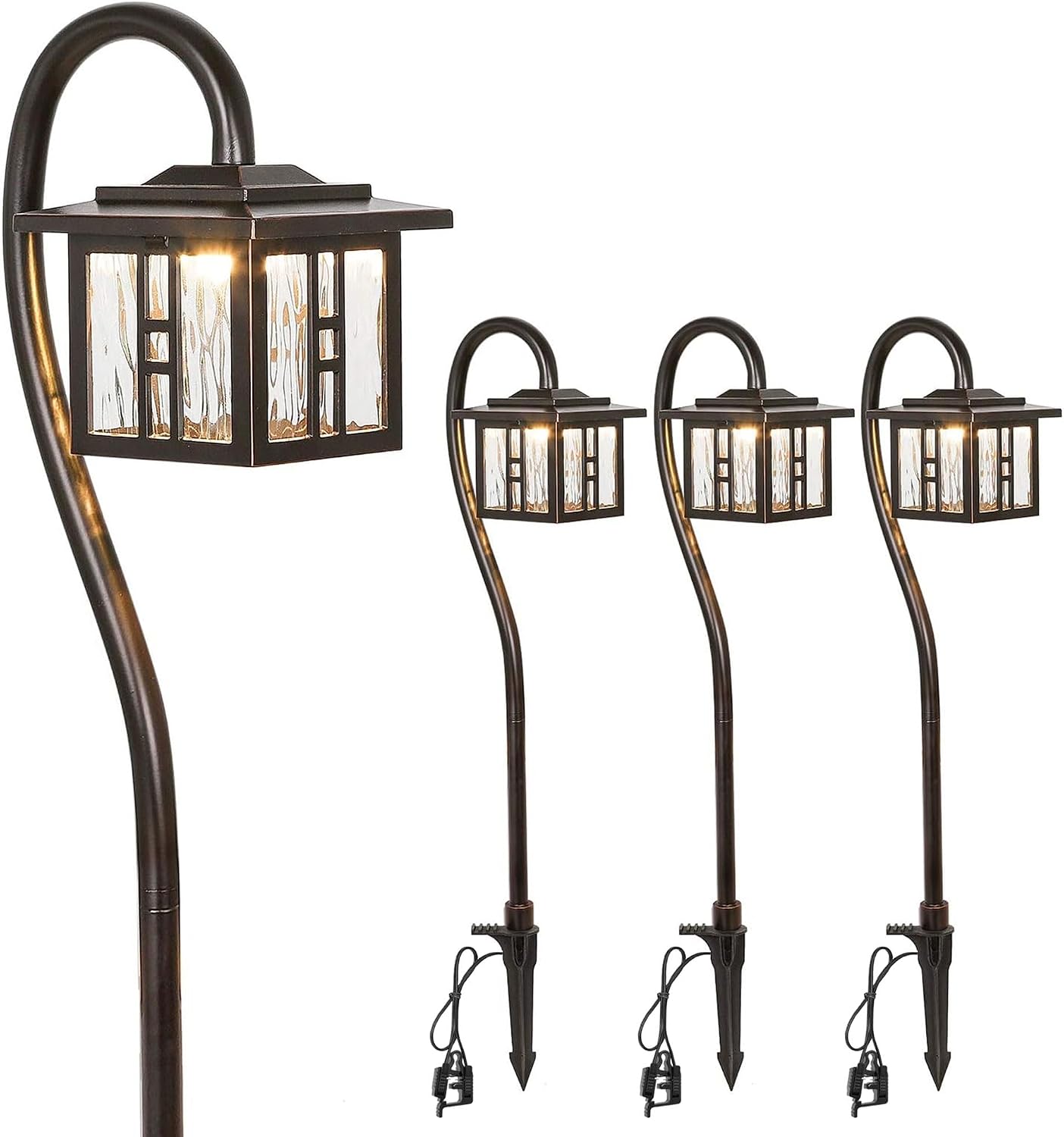 hykolity Low Voltage Landscape Lighting, Outdoor LED Pathway Lights