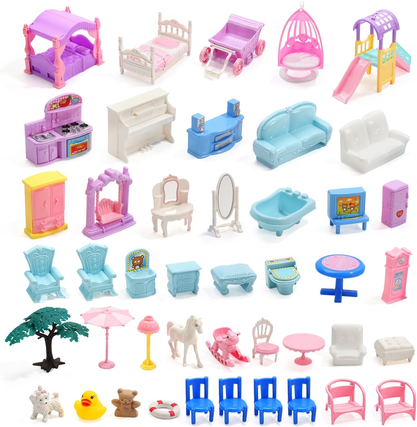 Huge Dollhouse for Girls, 11-Room Doll House Gift for Girls 3-10