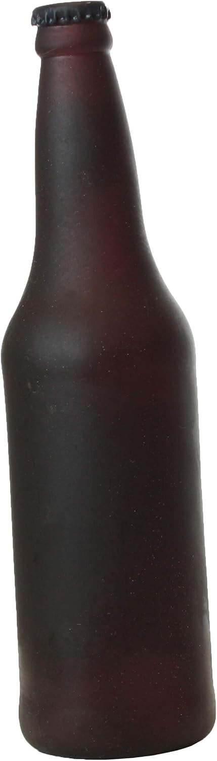 SILLY SQUEAKERS Tuffy Beer Bottle Dog Toy: Squeaky Dog Toy, Washable and Floats, Vinyl