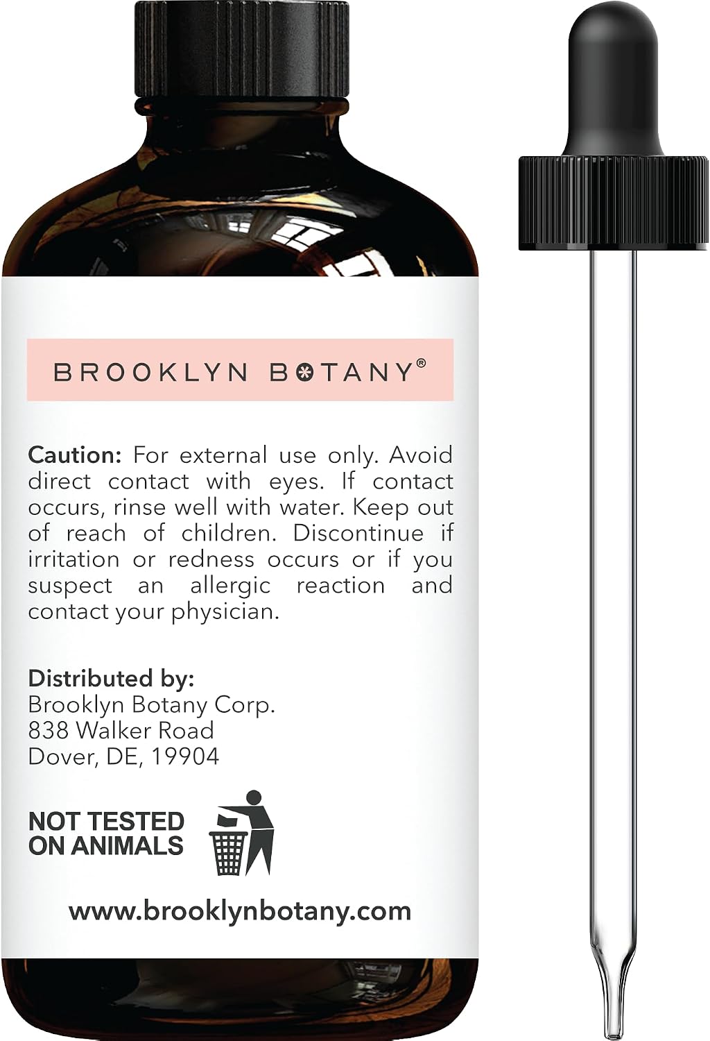 Brooklyn Botany Peppermint Essential Oil - Huge 4 Fl Oz - 100% Pure and Natural - Premium Grade with Dropper - for Aromatherapy and Diffuser