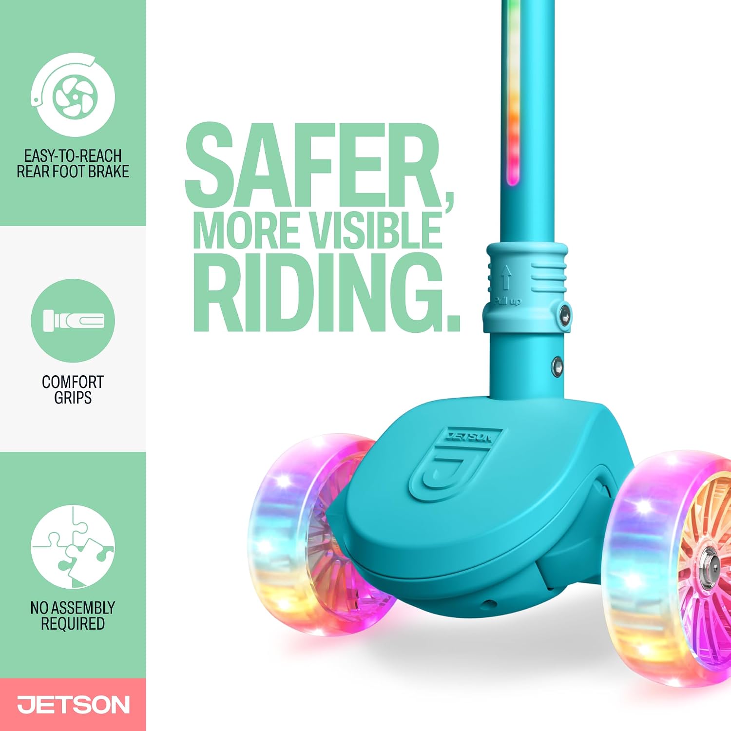 Jetson Scooters - Jupiter Mini Kick Scooter, Foldable, Lightweight, Portable