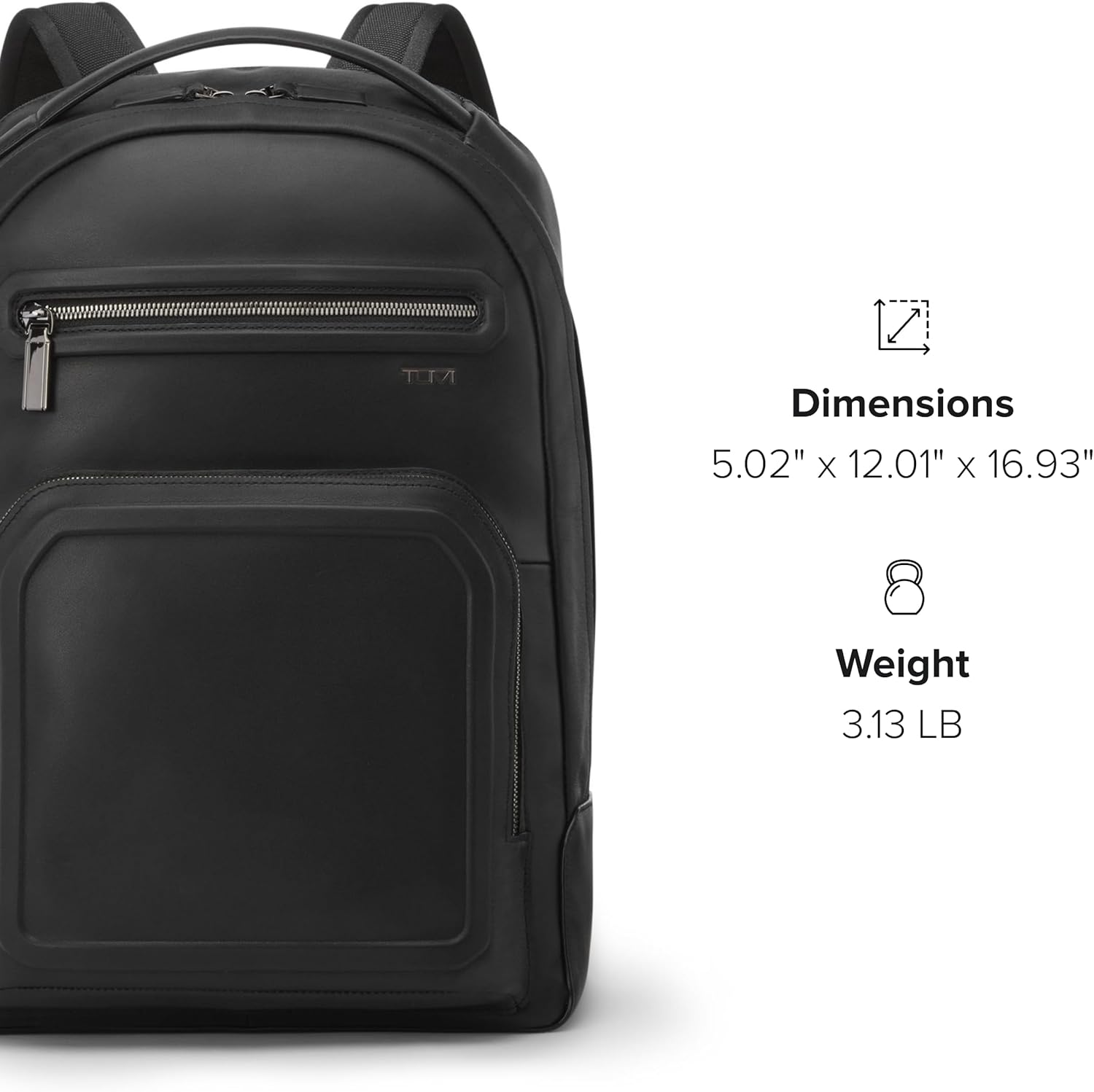 TUMI Harrison Warren Backpack, 15-Inch Laptop Backpack, Black Bombe